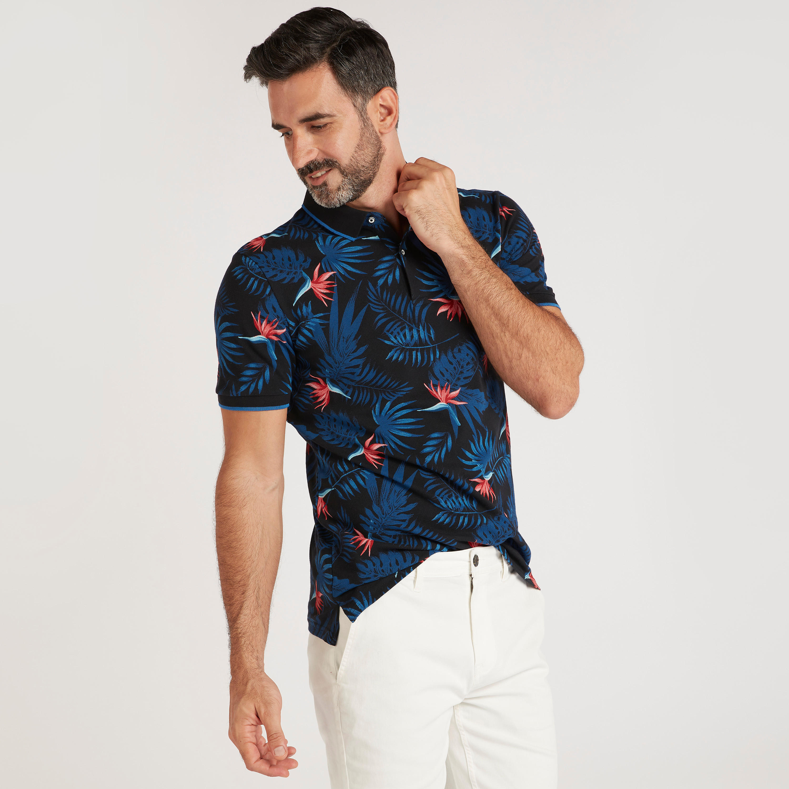 تيشيرت بولو بأكمام قصيرة وطبعات-men-clothing-tshirtsandpolos-polos-image-1