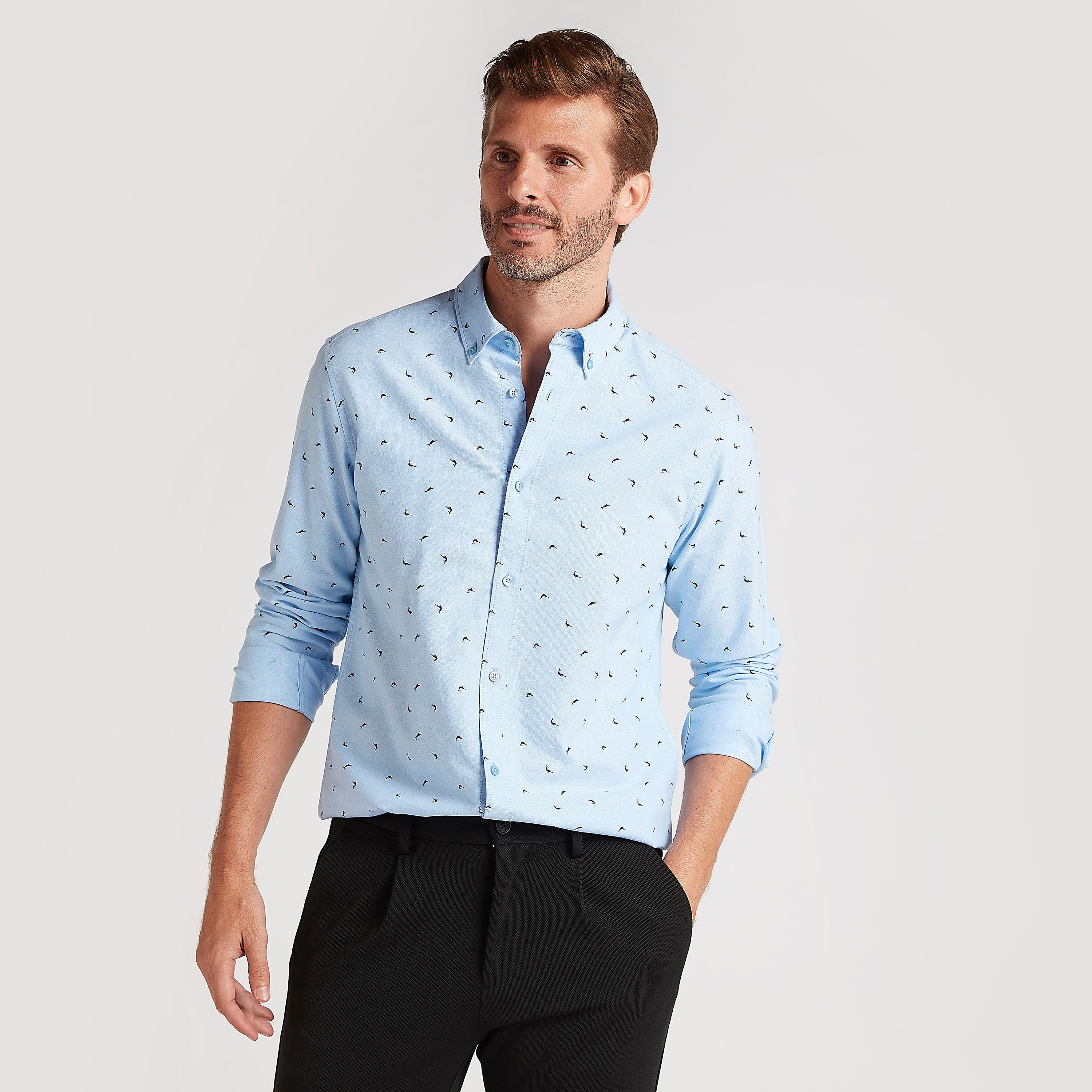 قميص بأكمام طويلة وطبعات من بوسيني-men-clothing-shirts-image-4
