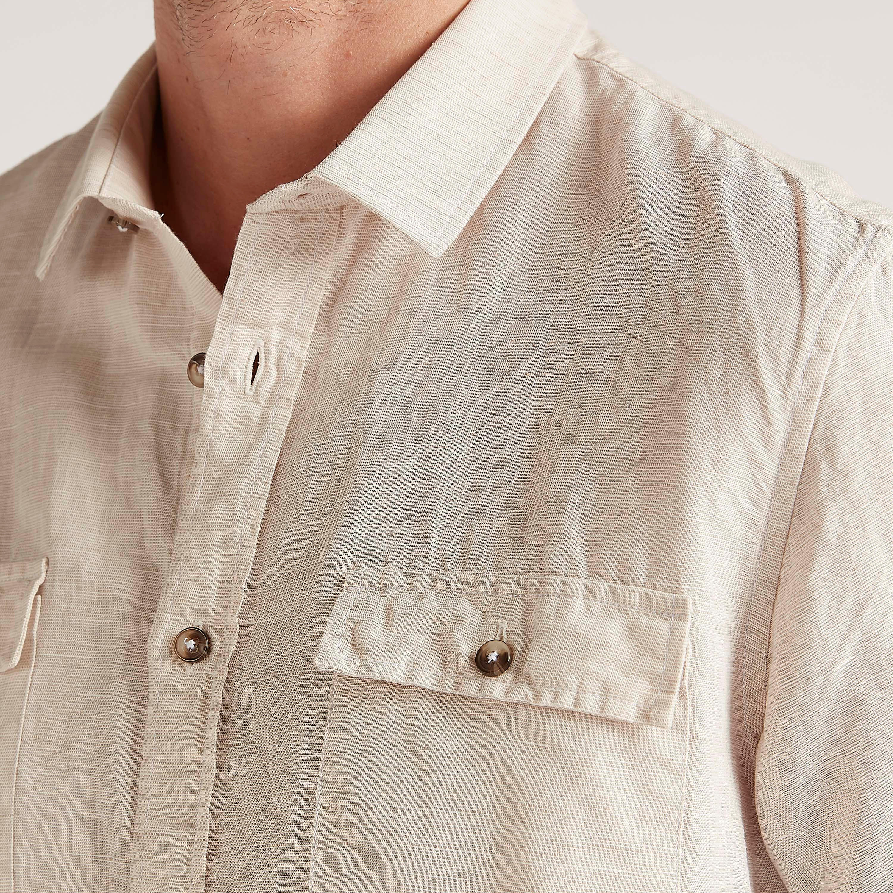 Textured Slim Fit Shirt with Flap Pockets-men-clothing-shirts-image-3