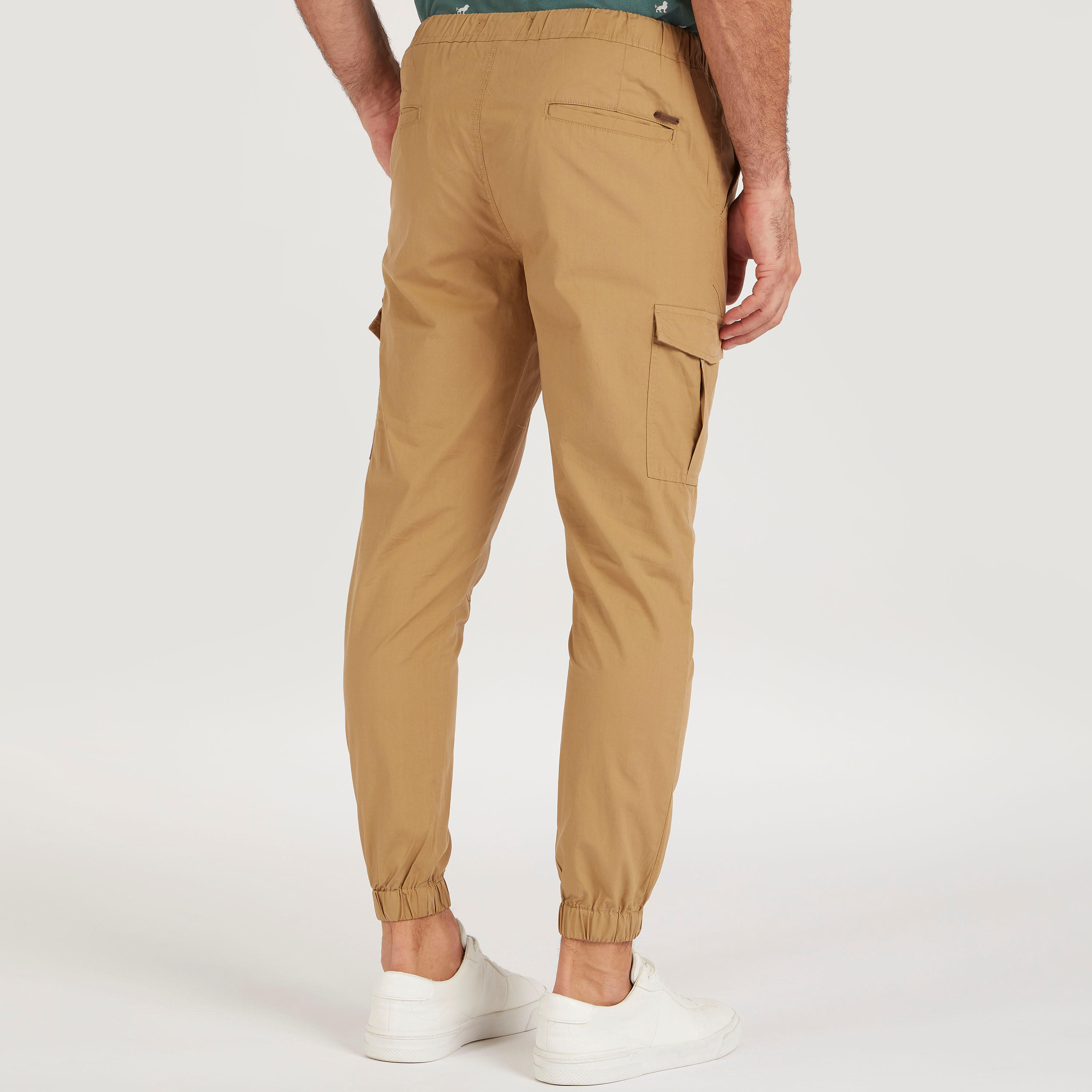 Solid Mid-Rise Joggers with Drawstring Closure and Pockets-men-clothing-bottoms-joggers-image-4