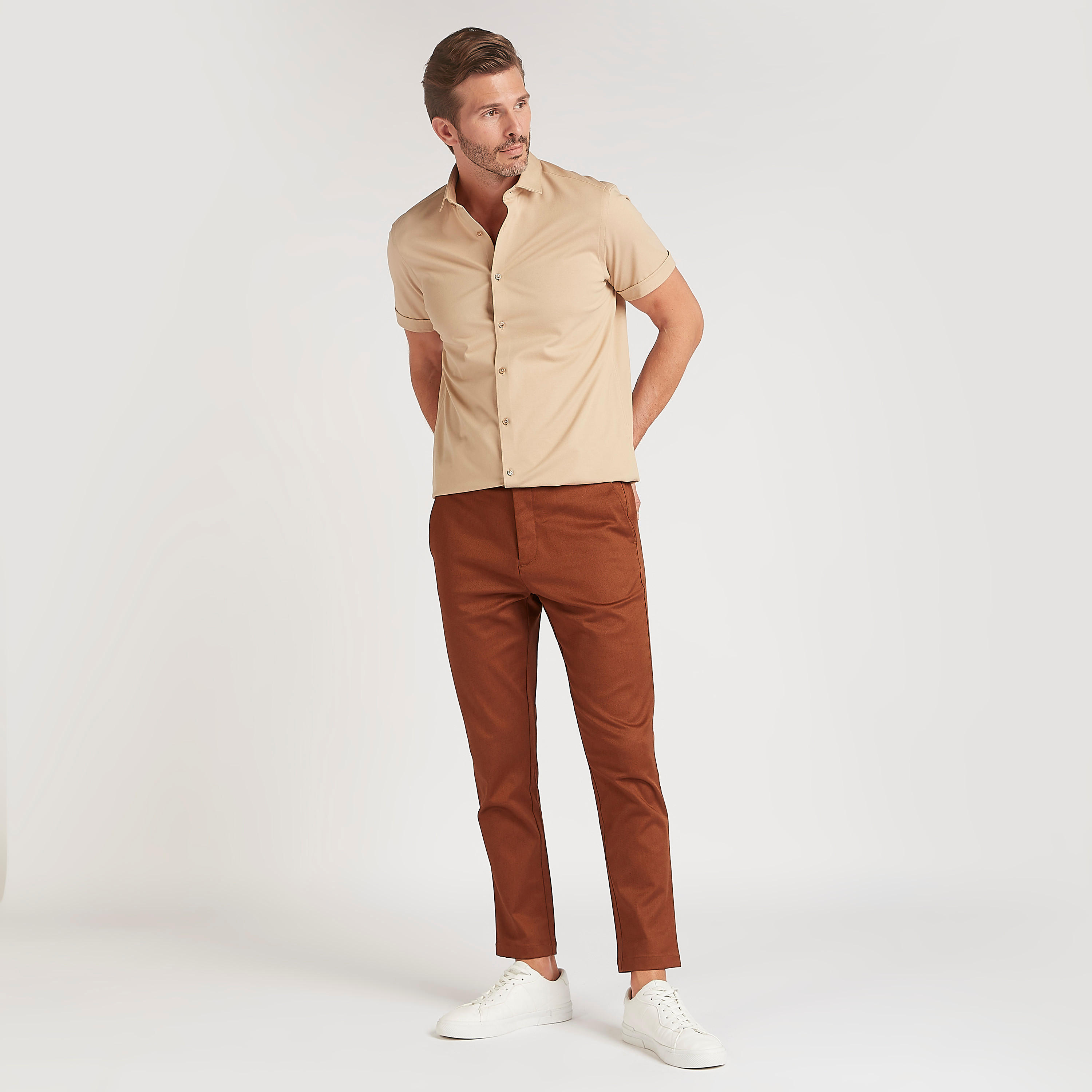 Solid Slim Fit Mid-Rise Chino Pants with Button Closure-men-clothing-bottoms-trousersandchinos-trousers-image-2