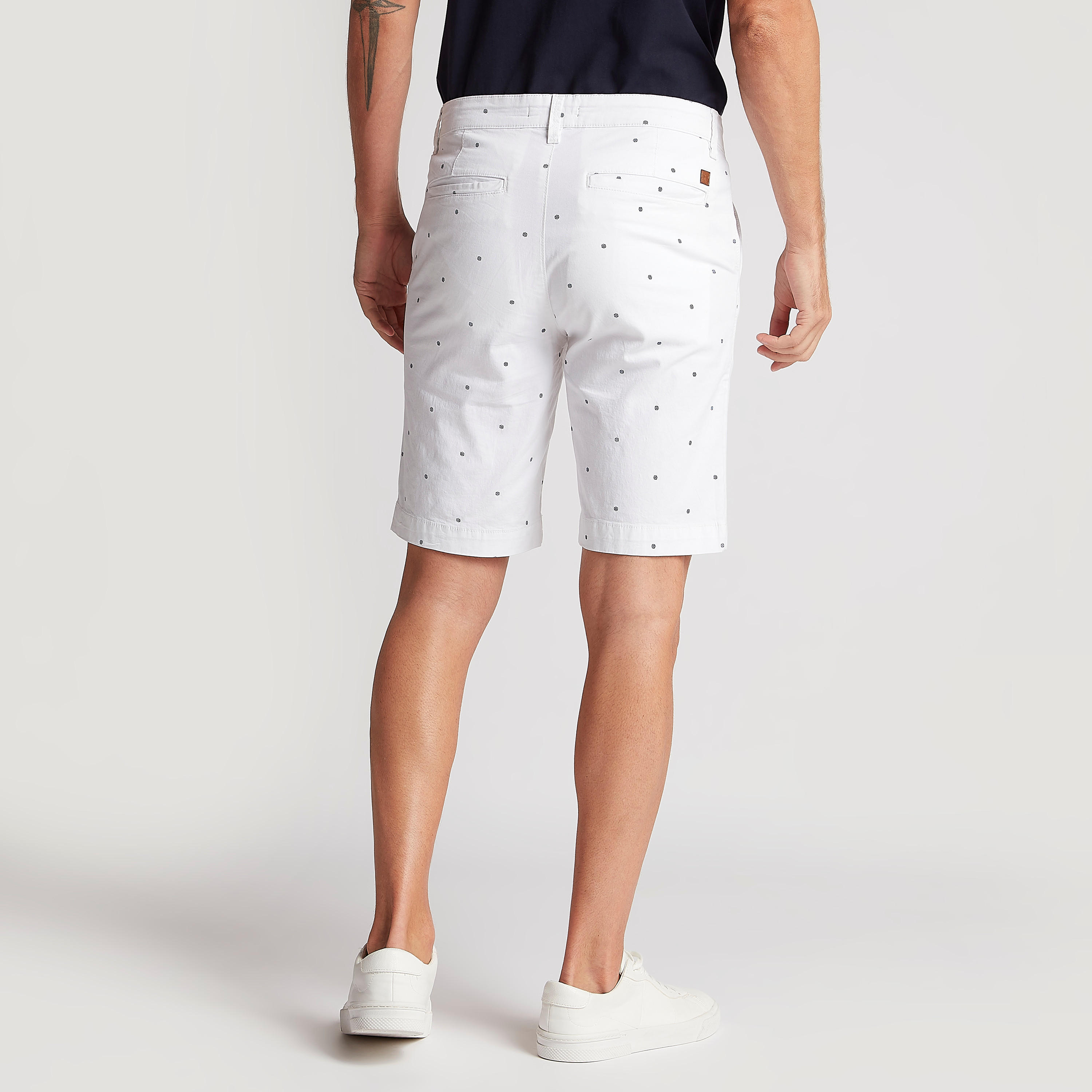 Printed Slim Fit Mid-Rise Shorts with Button Closure-men-clothing-bottoms-shorts-image-4