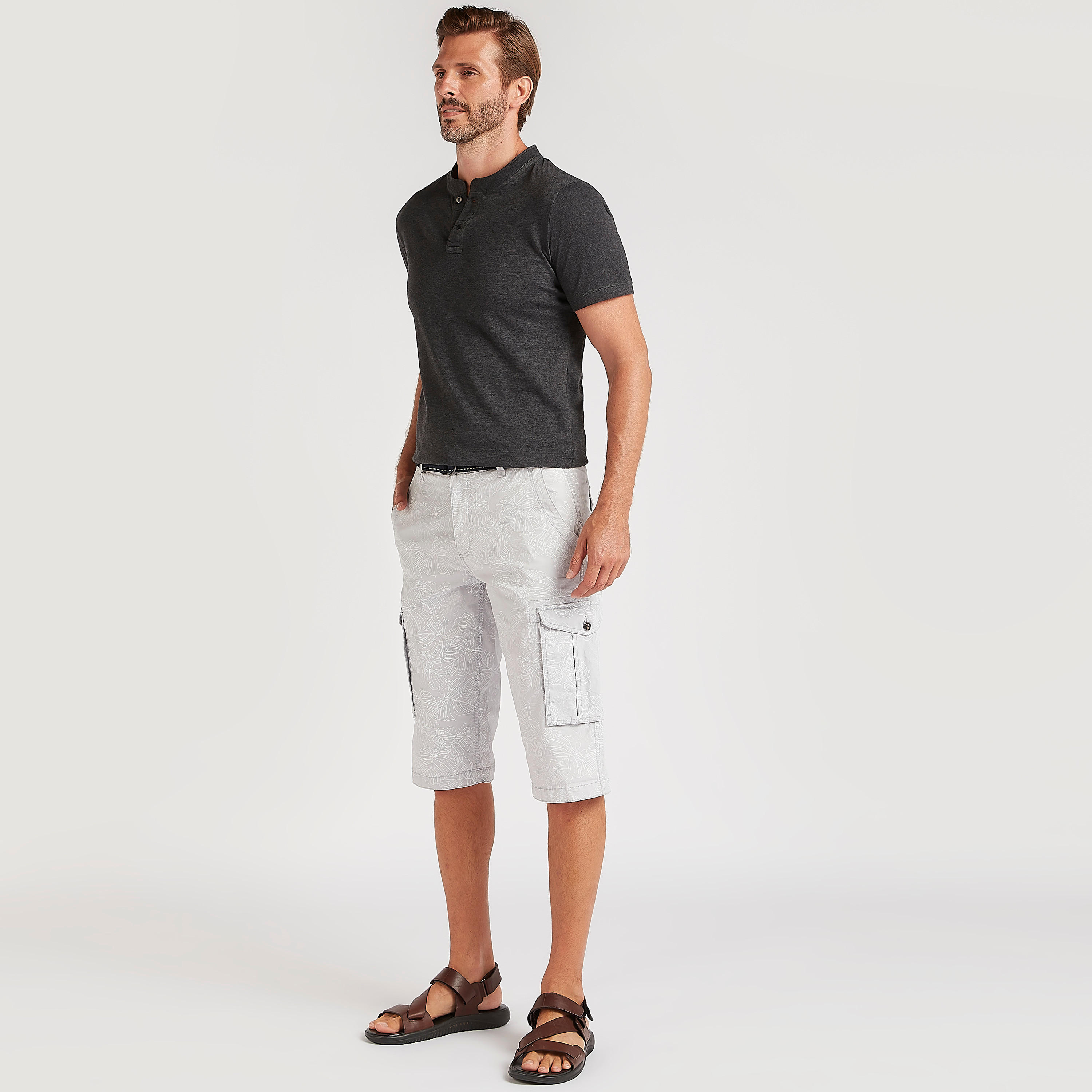 Printed Mid-Rise Shorts with Pockets-men-clothing-bottoms-shorts-image-6
