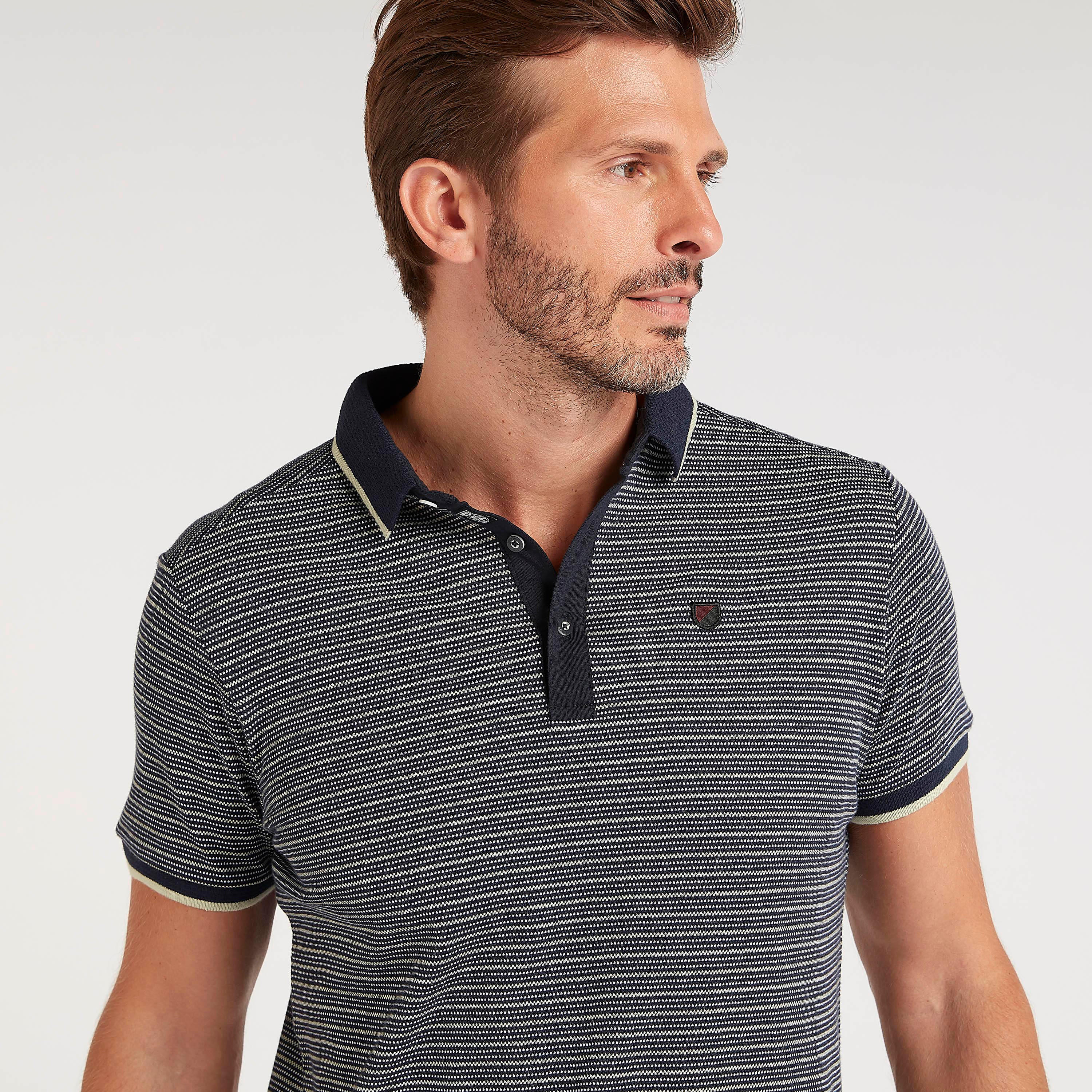 تيشيرت بولو مخطط بأكمام قصيرة وأزرار-men-clothing-tshirtsandpolos-polos-image-3
