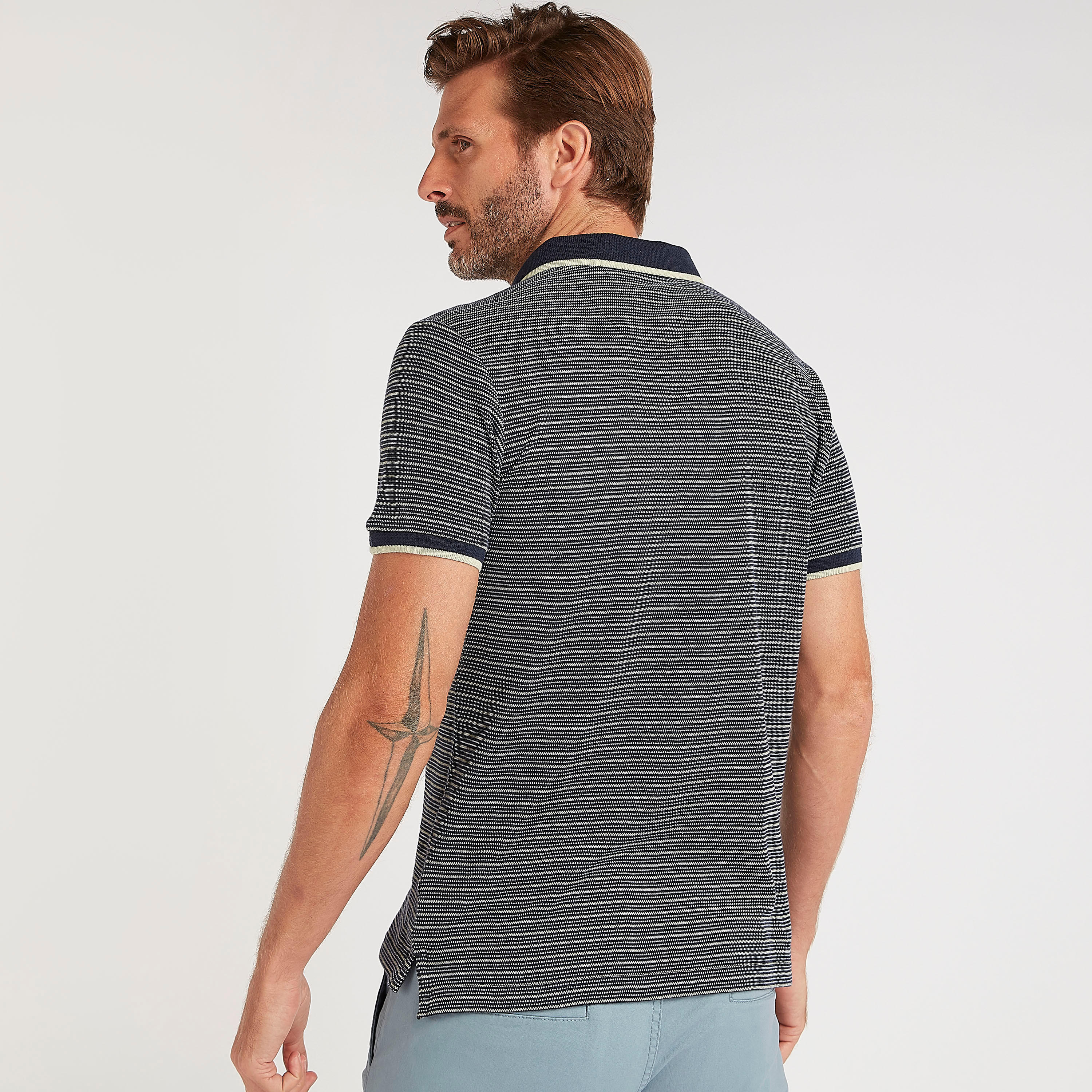 تيشيرت بولو مخطط بأكمام قصيرة وأزرار-men-clothing-tshirtsandpolos-polos-image-4