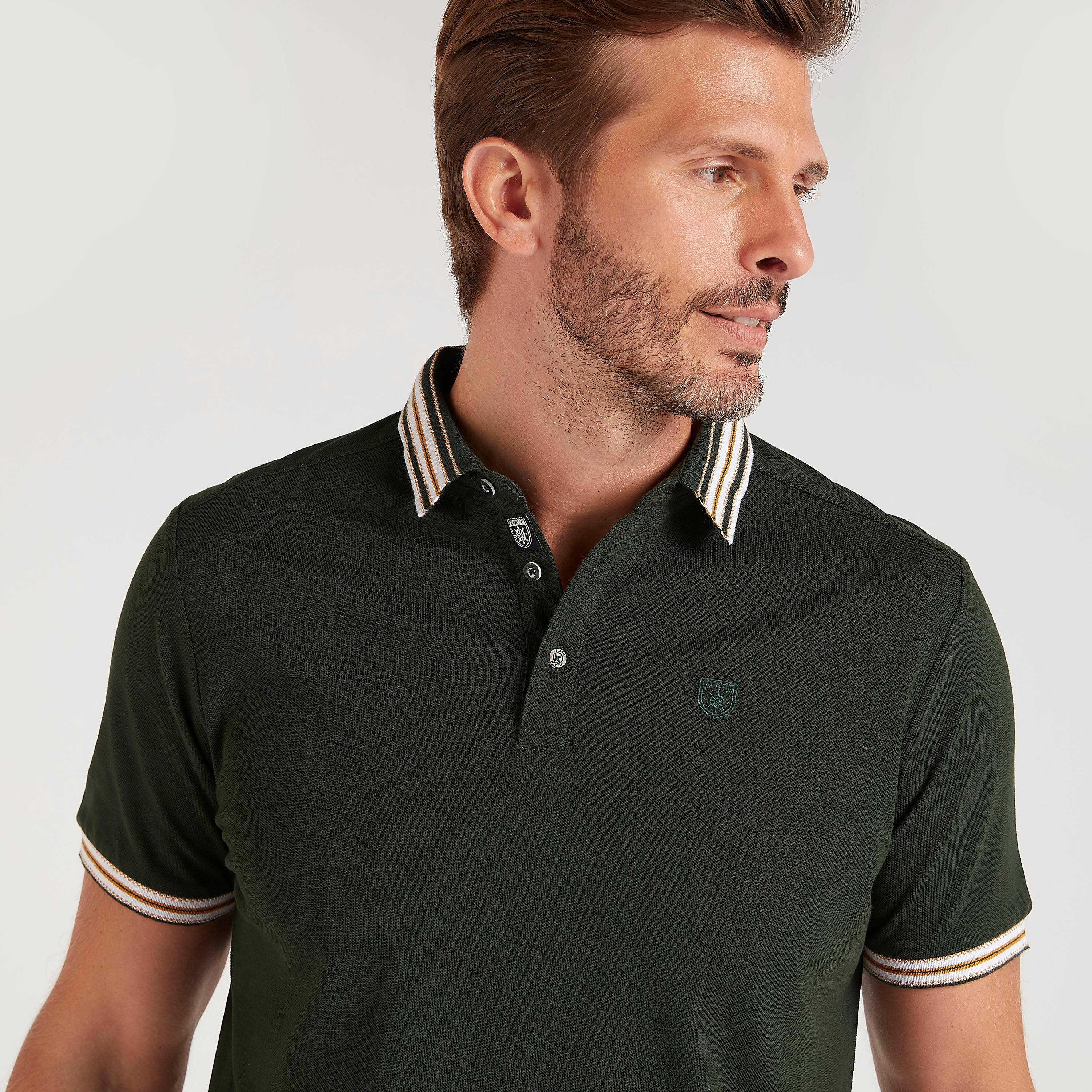 تيشيرت بولو بارز الملمس بأكمام قصيرة-men-clothing-tshirtsandpolos-polos-image-3