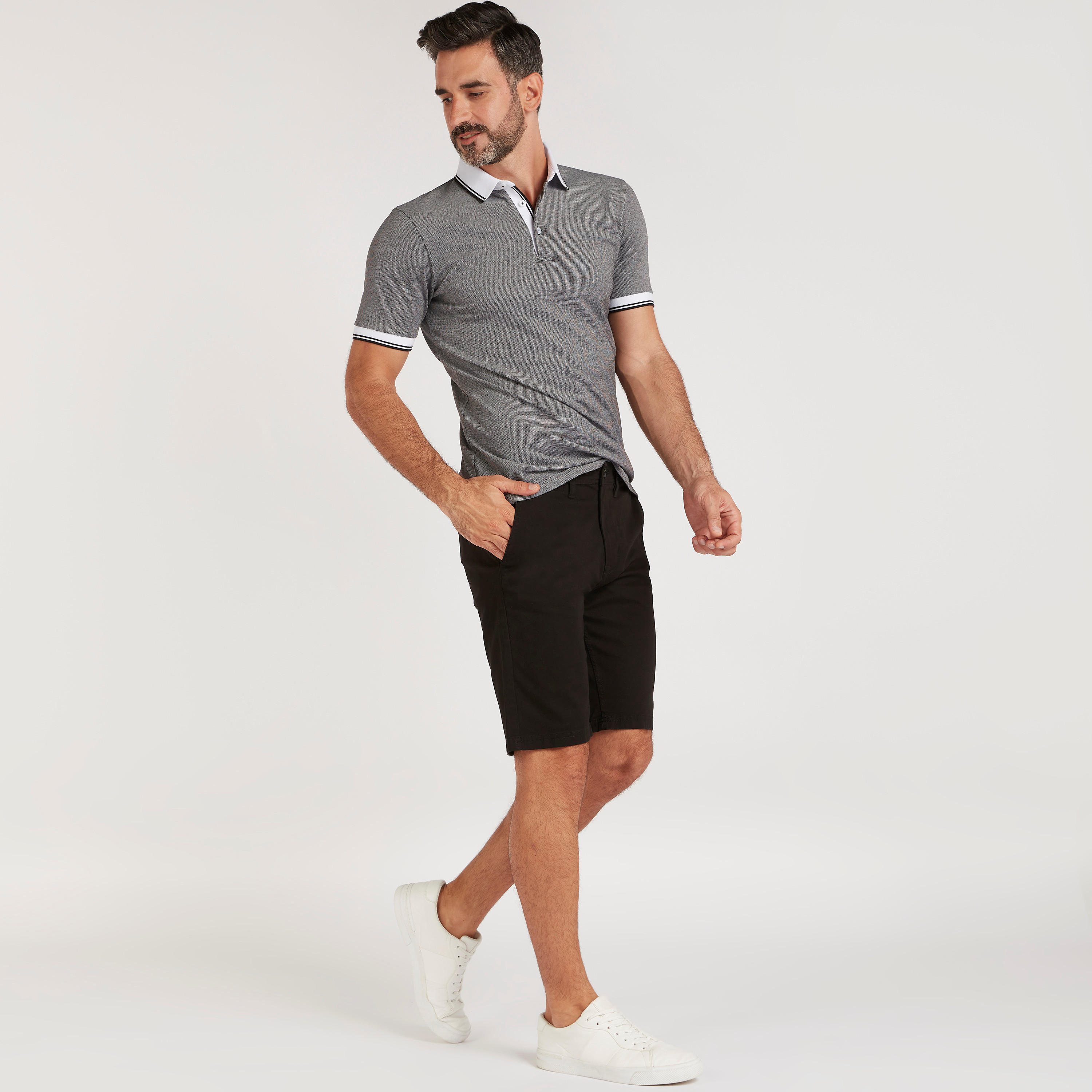 شورت دنيم سادة مع رباط إغلاق-men-clothing-bottoms-shorts-image-3
