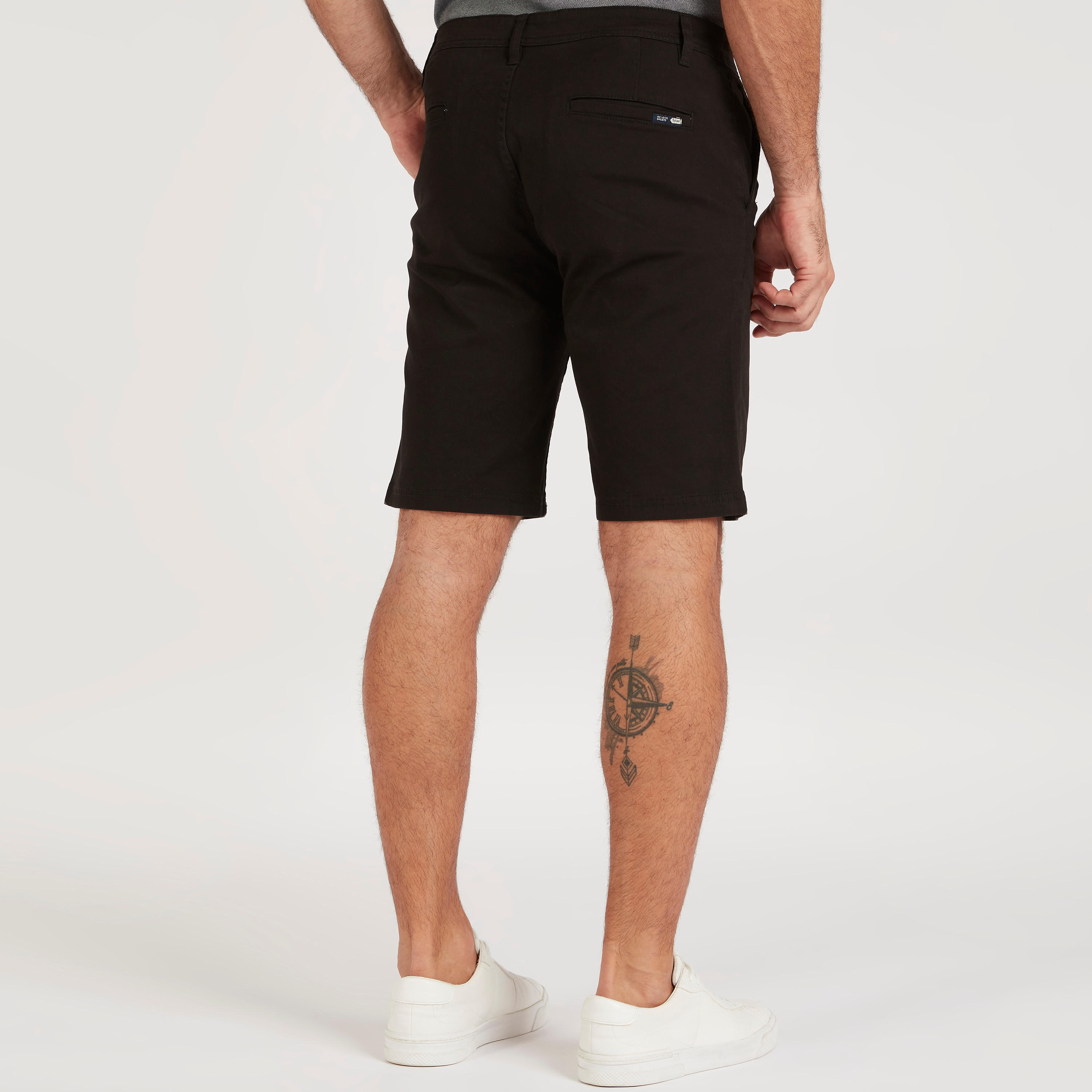 شورت دنيم سادة مع رباط إغلاق-men-clothing-bottoms-shorts-image-1