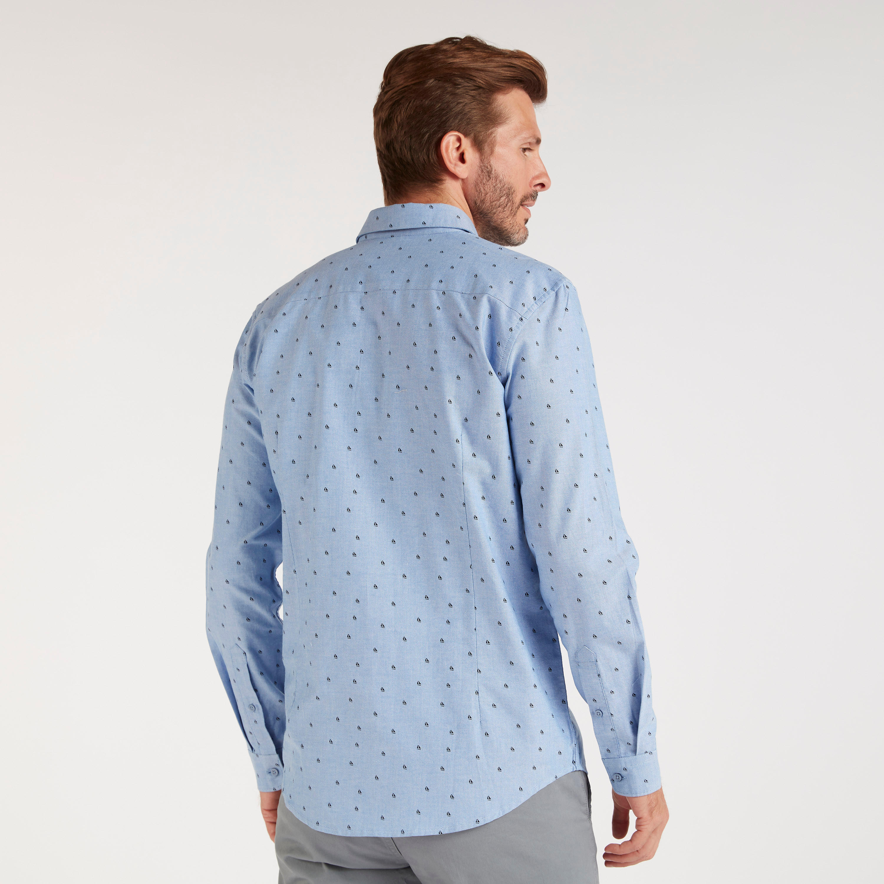 Printed Shirt with Long Sleeves and Button Closure-men-clothing-shirts-image-4