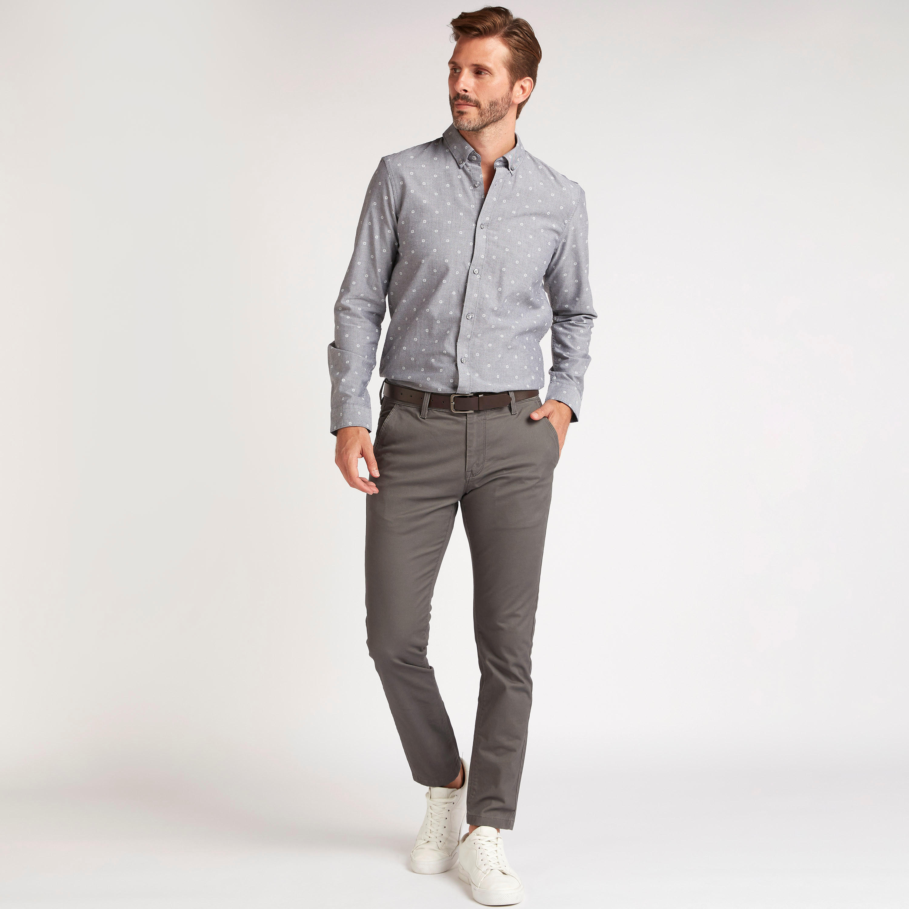 Printed Shirt with Long Sleeves and Button Closure-men-clothing-shirts-image-2
