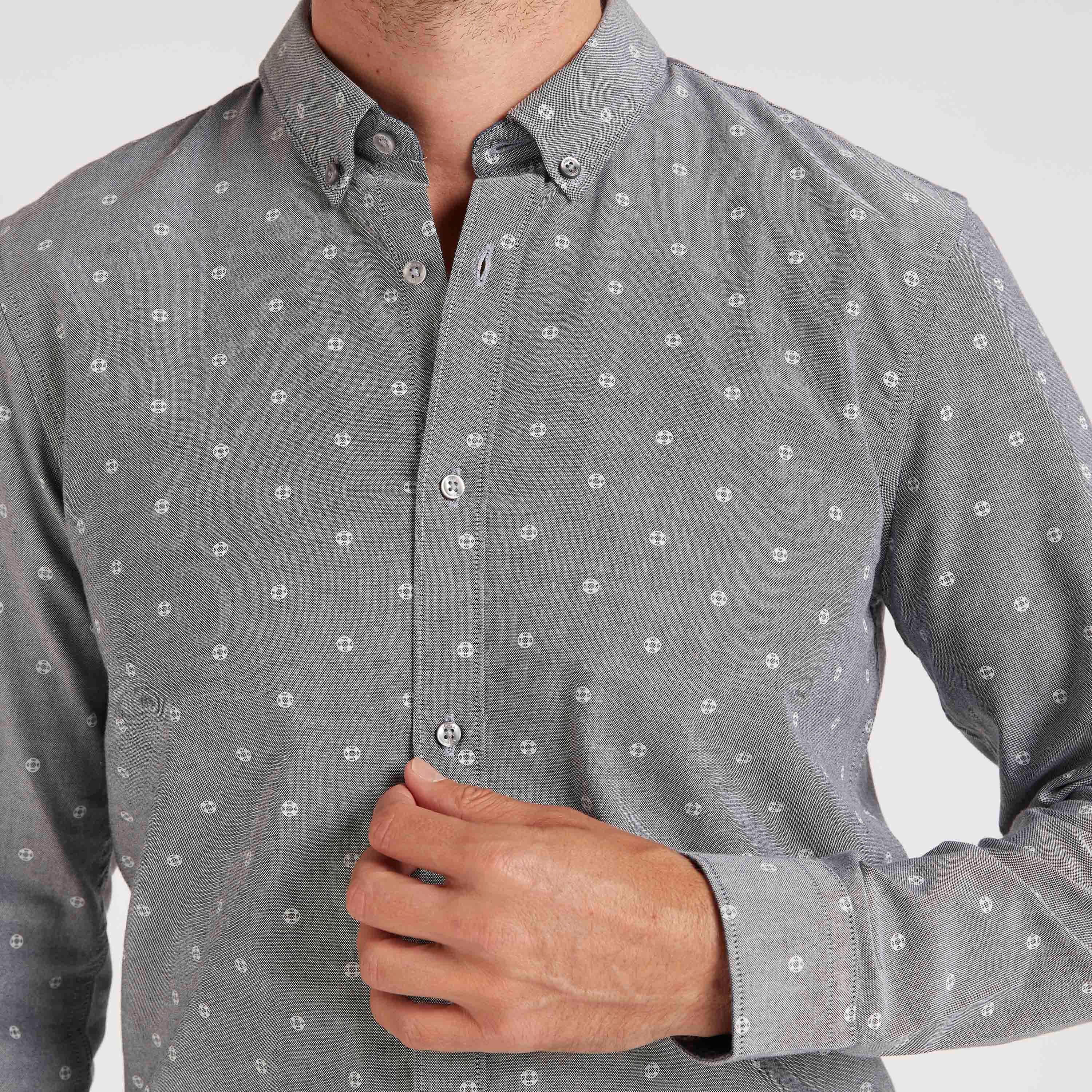 Printed Shirt with Long Sleeves and Button Closure-men-clothing-shirts-image-3