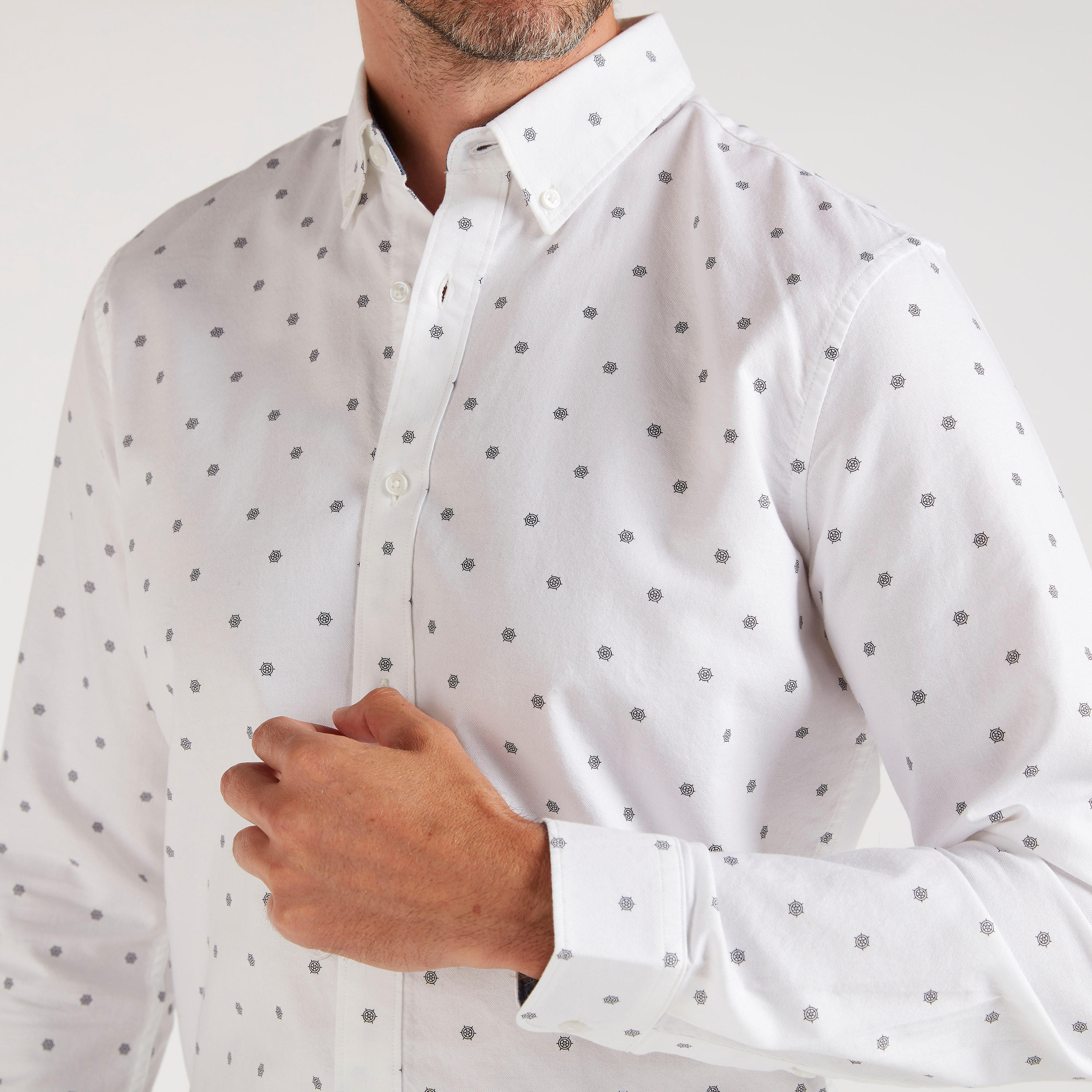 Printed Shirt with Long Sleeves and Button Closure-men-clothing-shirts-image-4