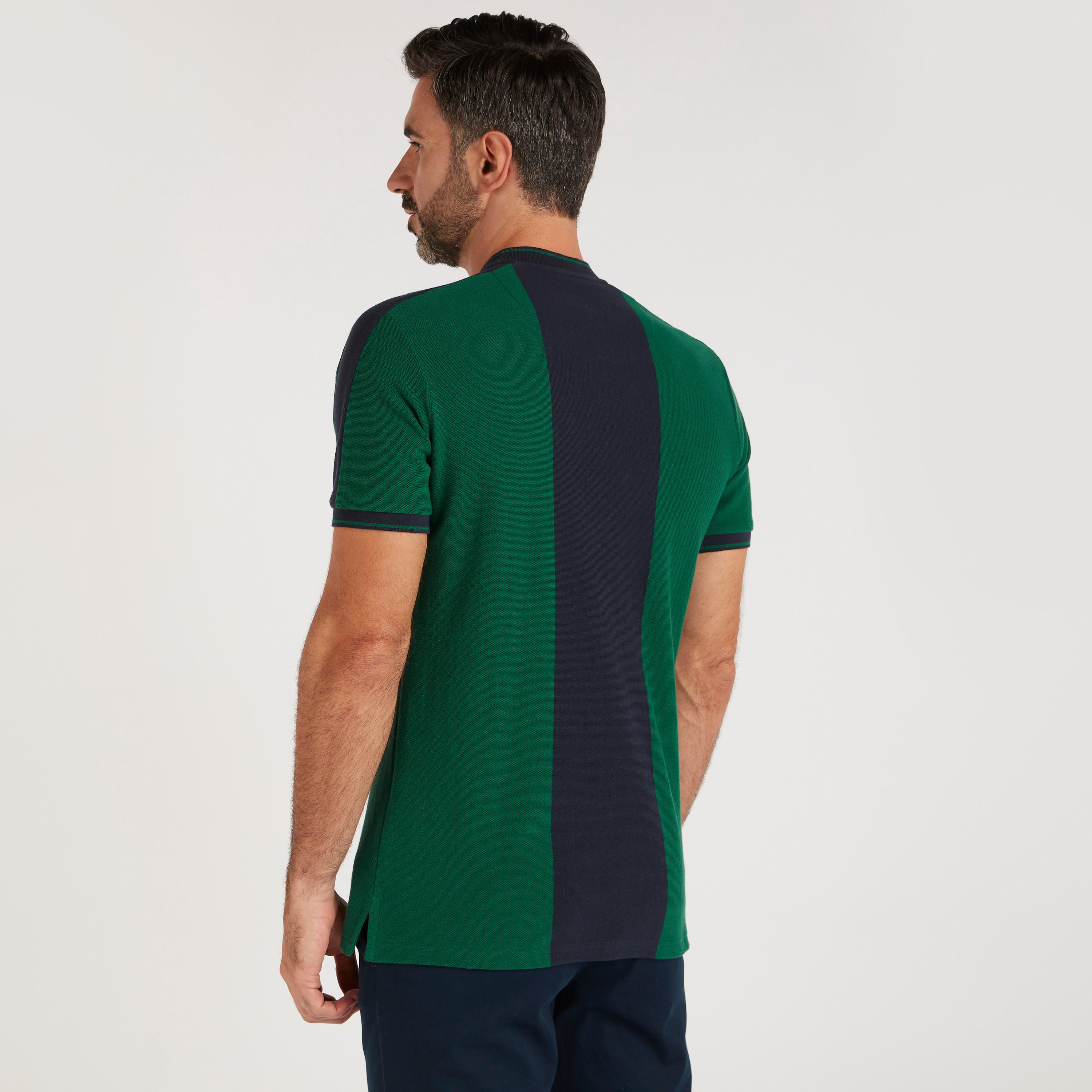تيشيرت مخطط بأكمام قصيرة وسحّاب-men-clothing-tshirtsandpolos-tshirts-image-4