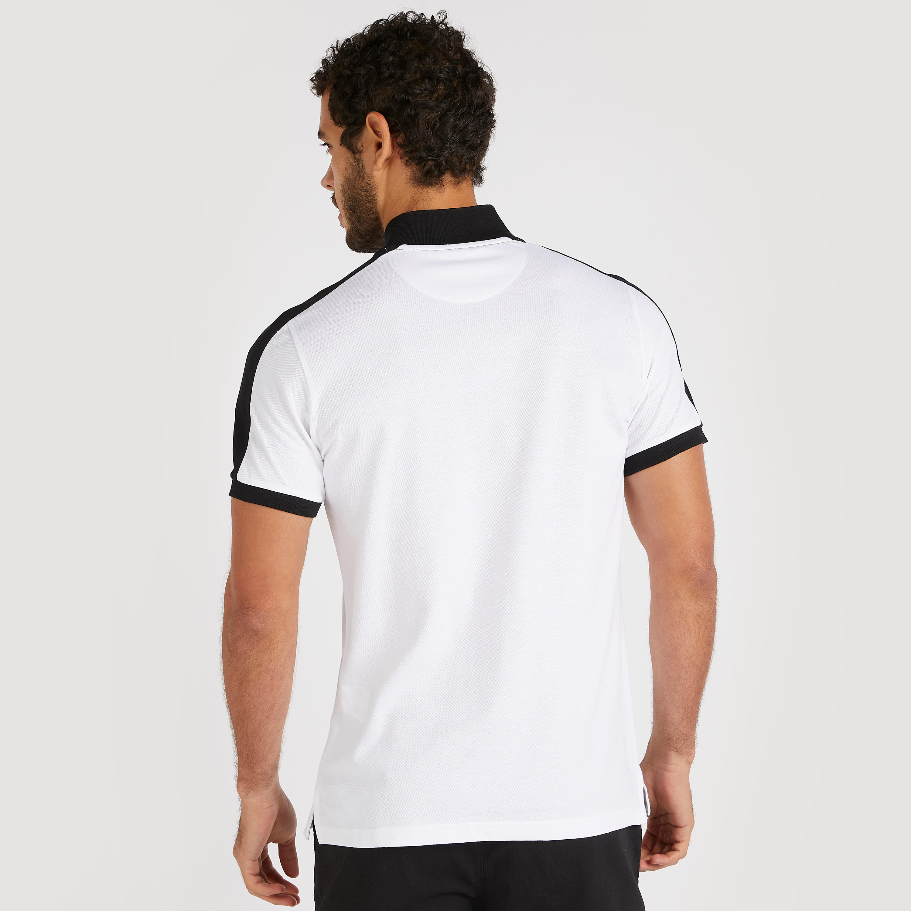 تيشيرت بولو بقوالب ملوّنة وقصة سليم وأكمام قصيرة-men-clothing-tshirtsandpolos-polos-image-4