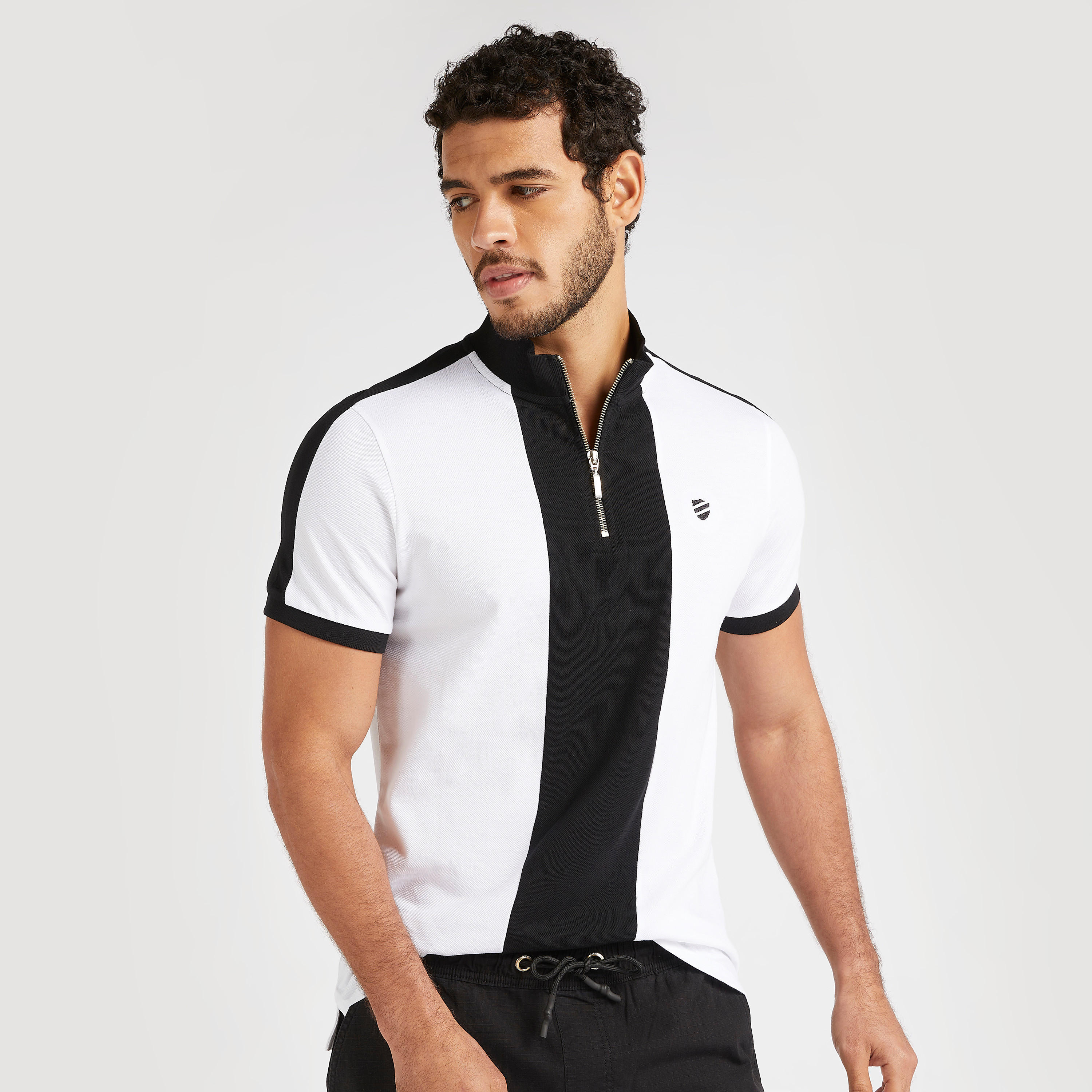 تيشيرت بولو بقوالب ملوّنة وقصة سليم وأكمام قصيرة-men-clothing-tshirtsandpolos-polos-image-5