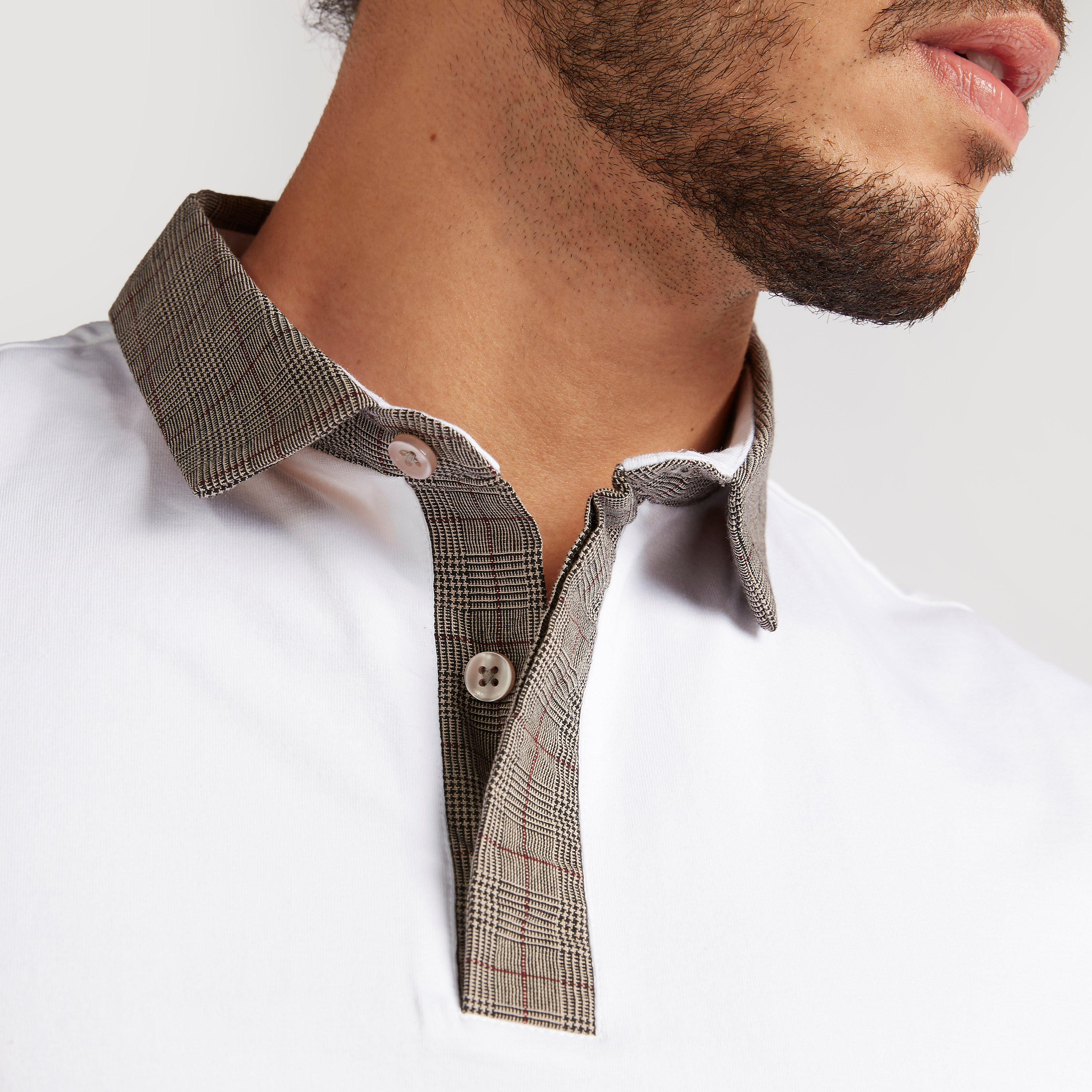 تيشيرت بولو سادة بأكمام قصيرة-men-clothing-tshirtsandpolos-polos-image-3