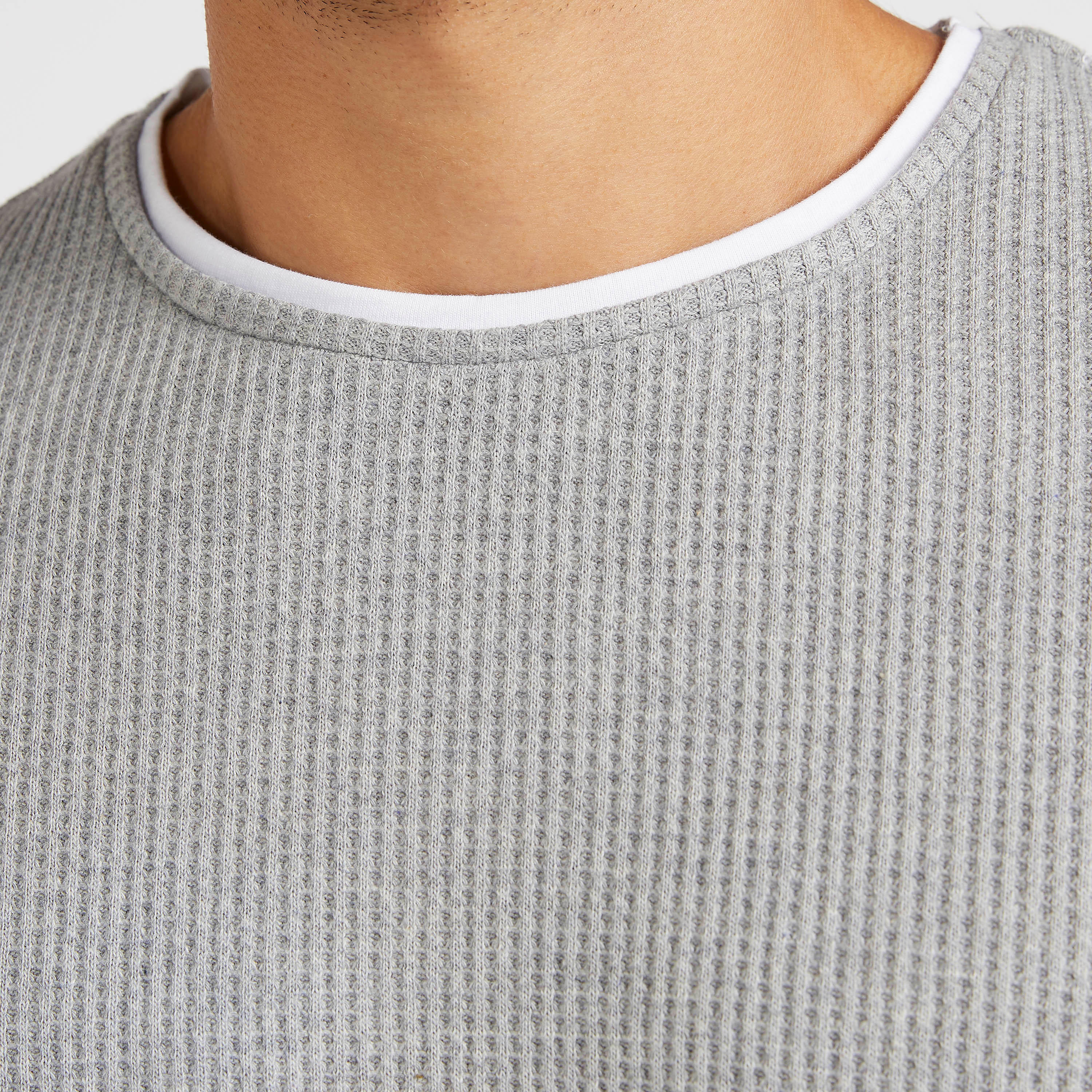 Knitted Crew Neck Sweater with Long Sleeves-men-clothing-sweatersandpullovers-image-3