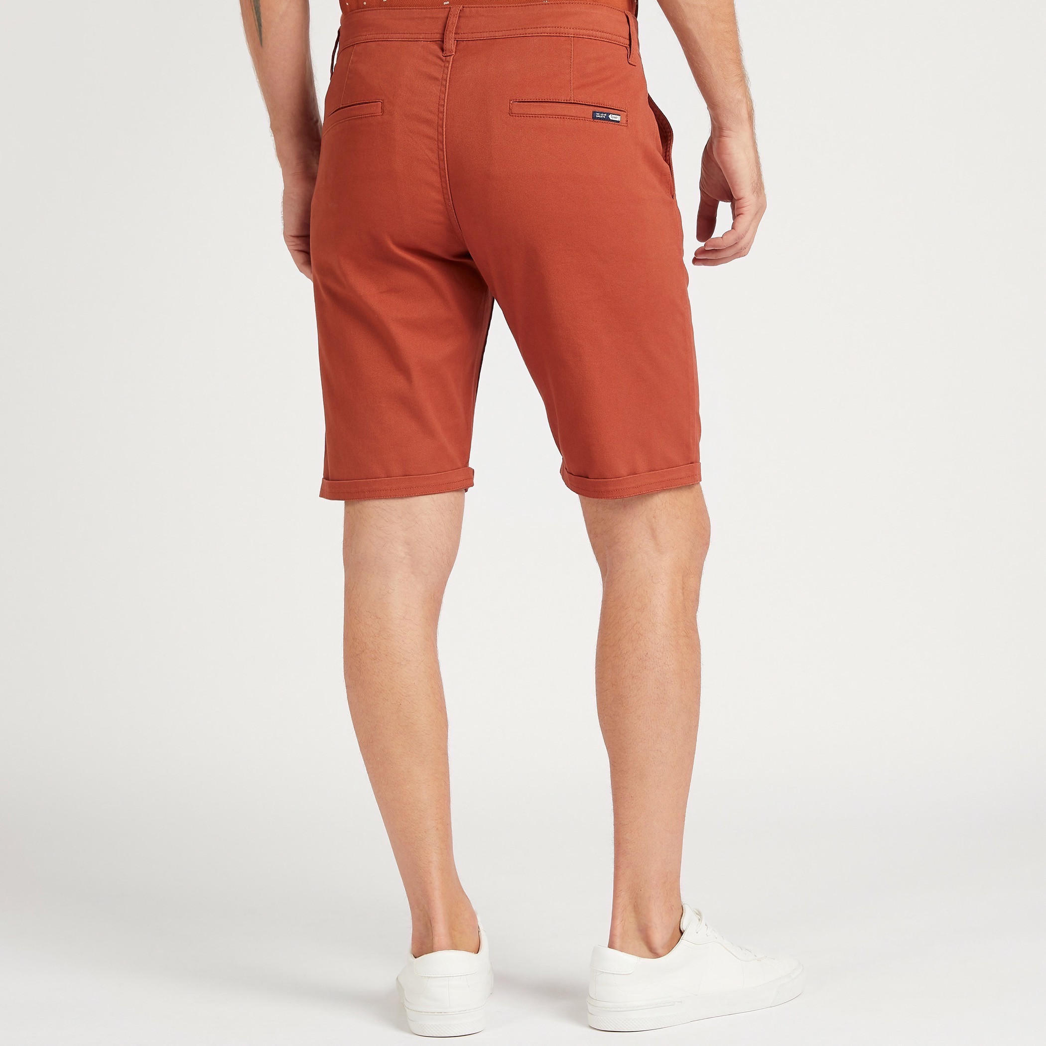 شورت منسوج سادة متوسط الارتفاع-men-clothing-bottoms-shorts-image-4