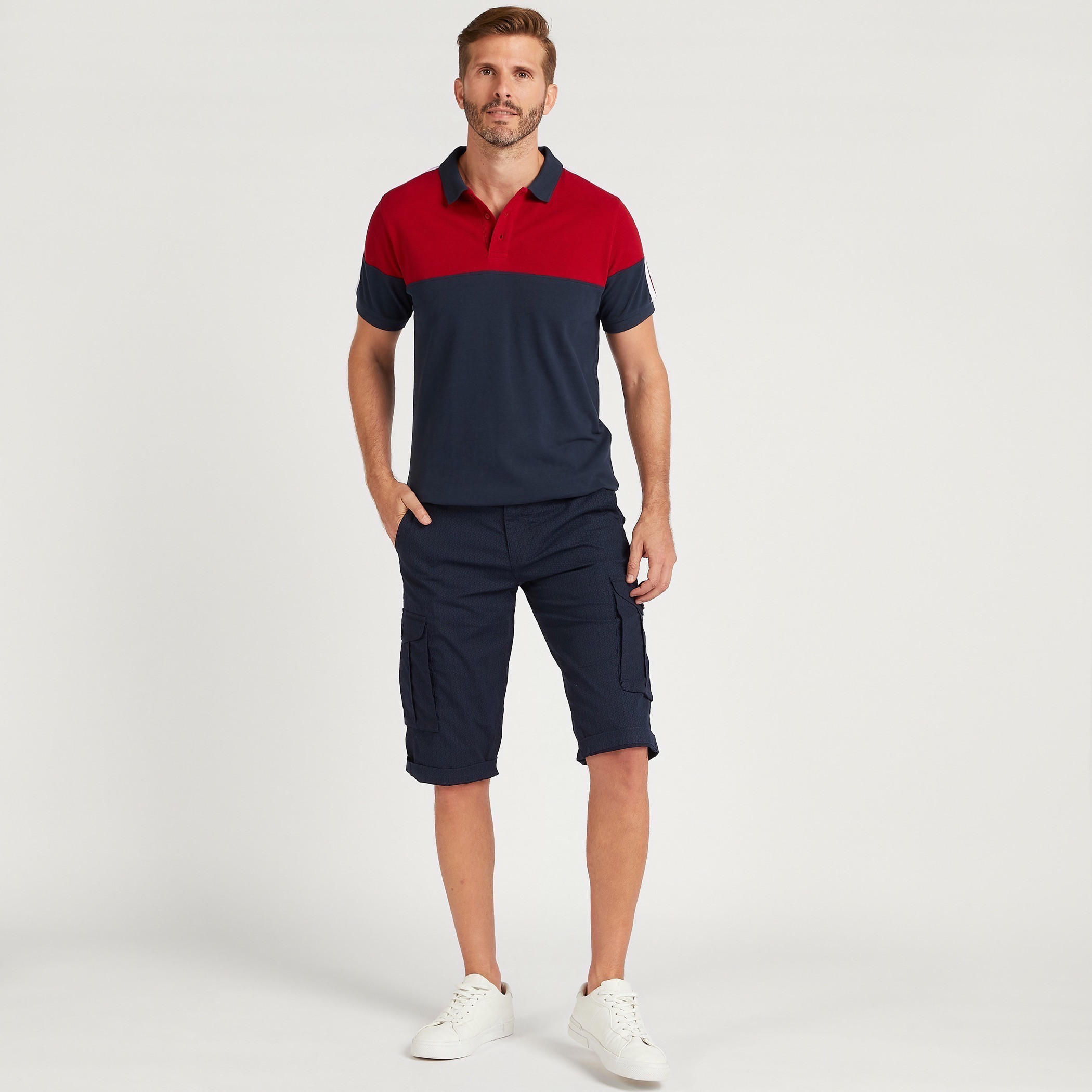 شورت رياضي بطبعات مع حزام-men-clothing-bottoms-shorts-image-2