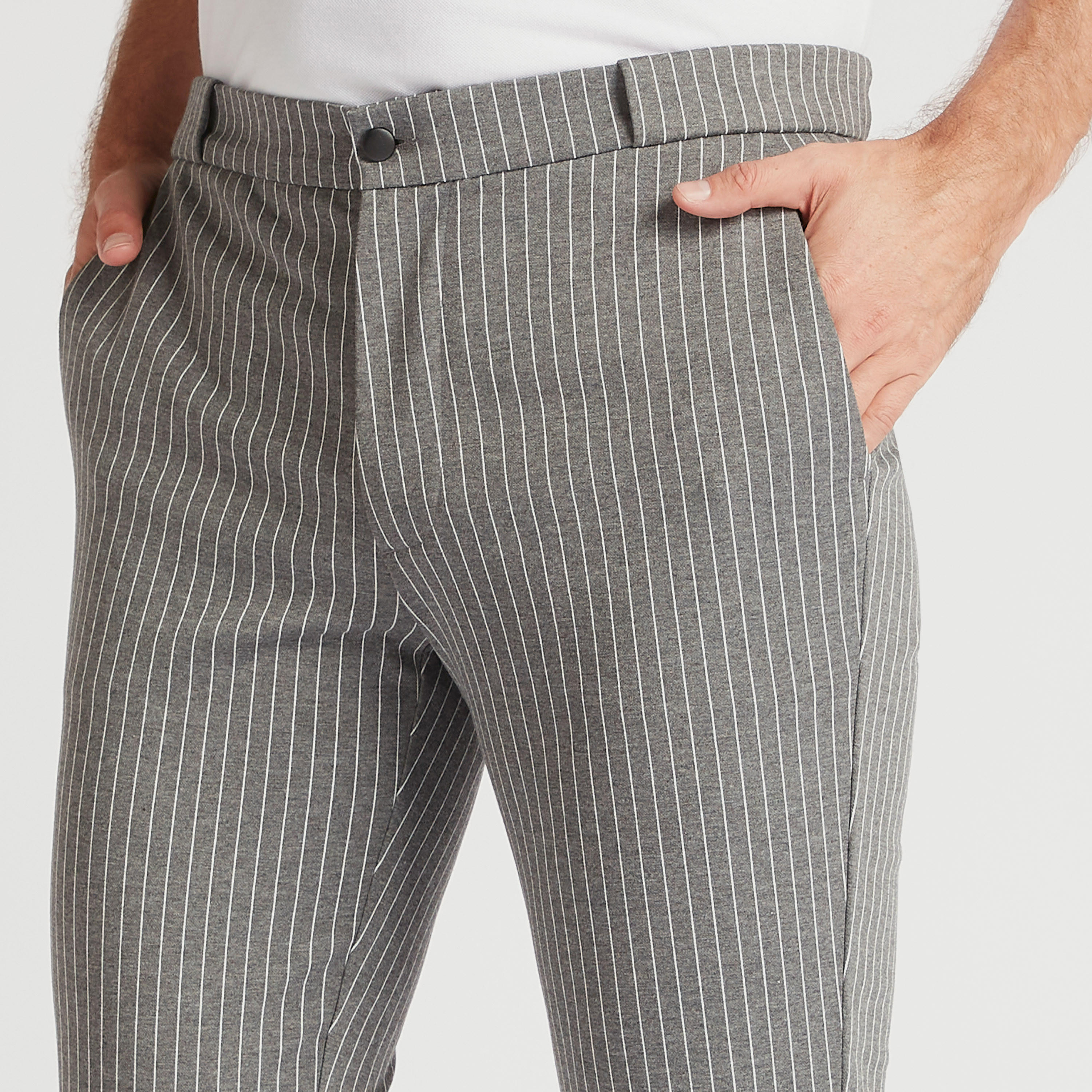 Striped Chinos with Elasticated Waistband and Pockets-men-clothing-bottoms-trousersandchinos-chinos-image-3