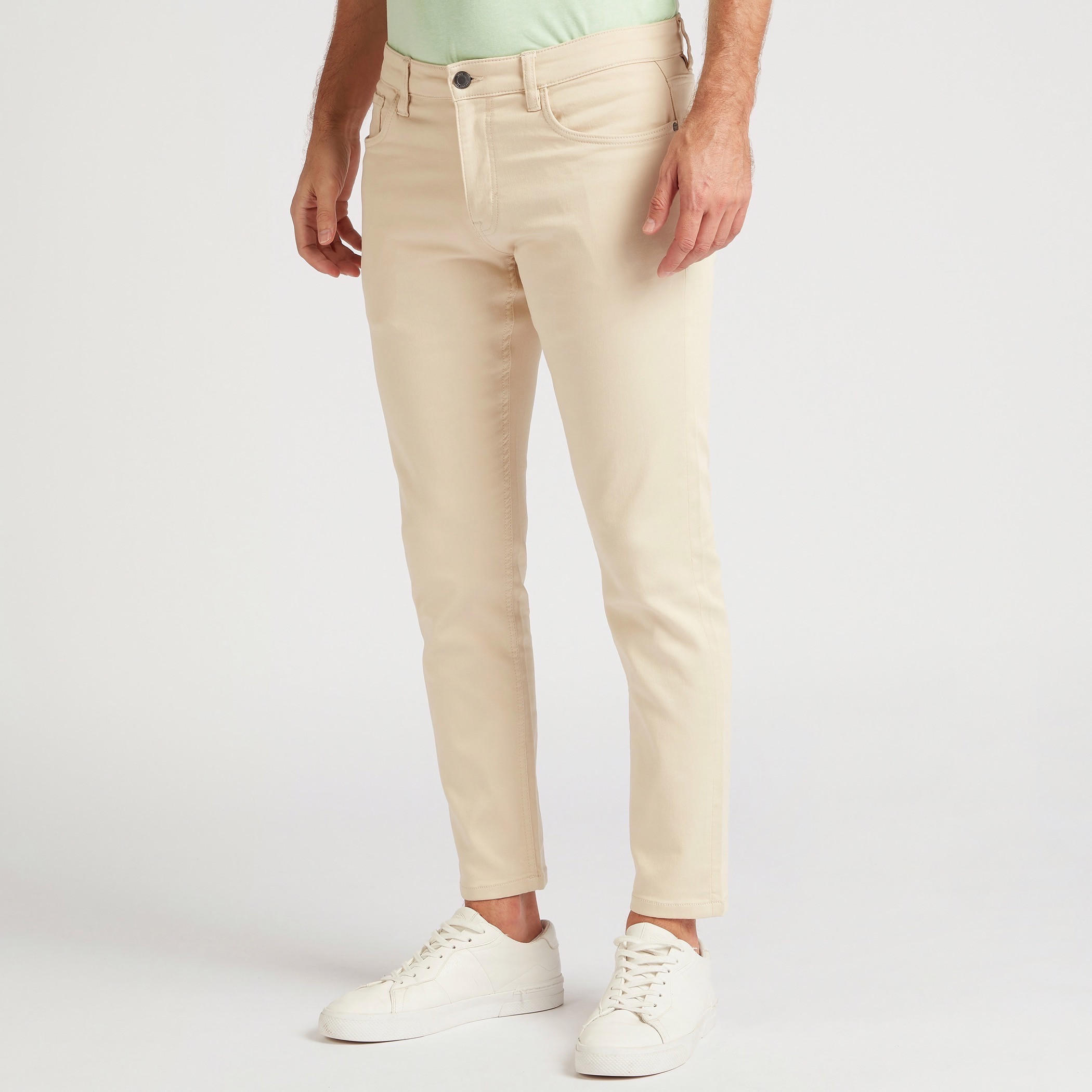 Solid Slim Fit Trousers with Pockets-men-clothing-bottoms-trousersandchinos-trousers-image-1