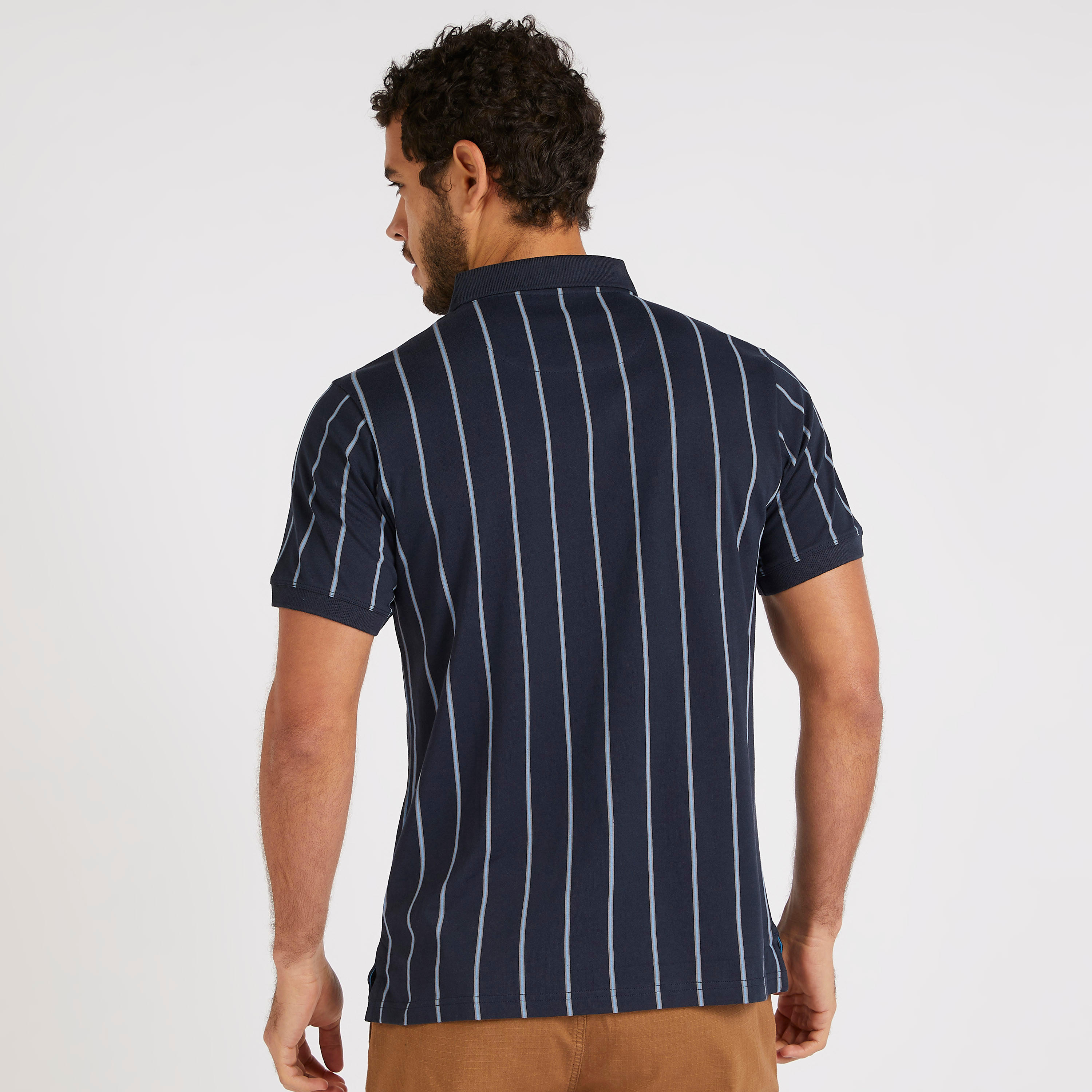 Striped Polo T-shirt with Short Sleeves-men-clothing-tshirtsandpolos-polos-image-4
