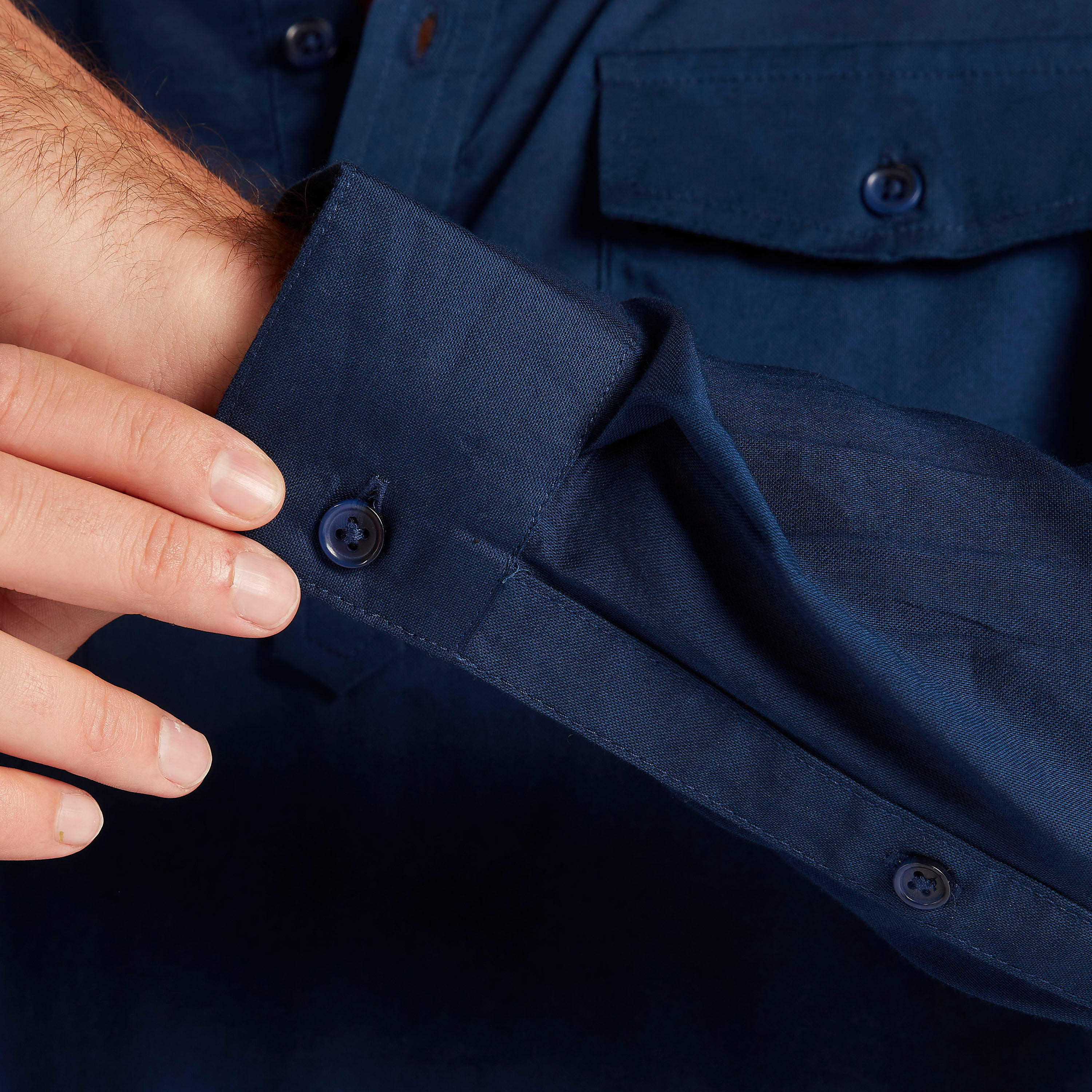 قميص بقصّة سليم وسحاب إغلاق وياقة ماندرين-men-clothing-shirts-image-1
