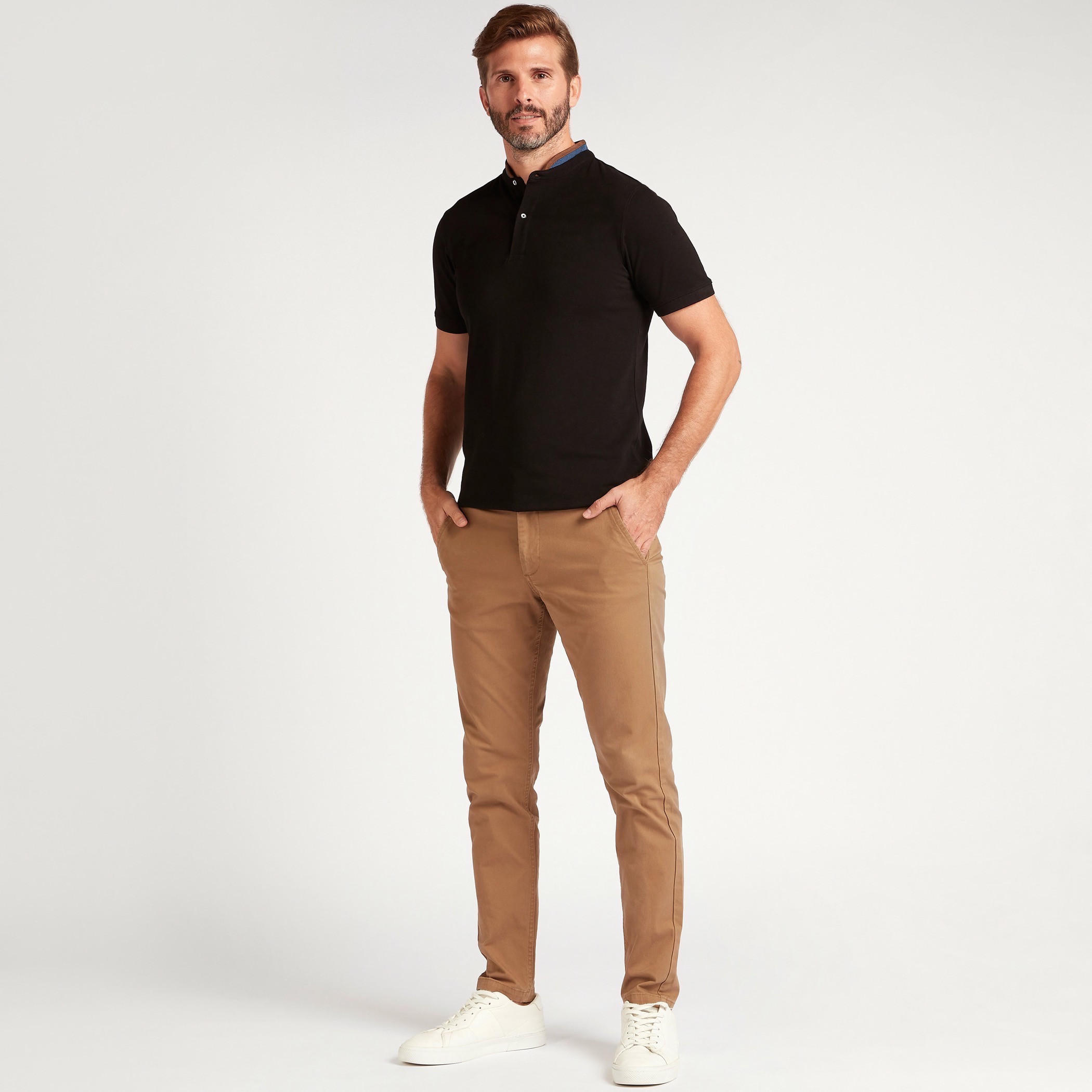 تيشيرت بولو سادة بياقة ماندارين-men-clothing-tshirtsandpolos-polos-image-3