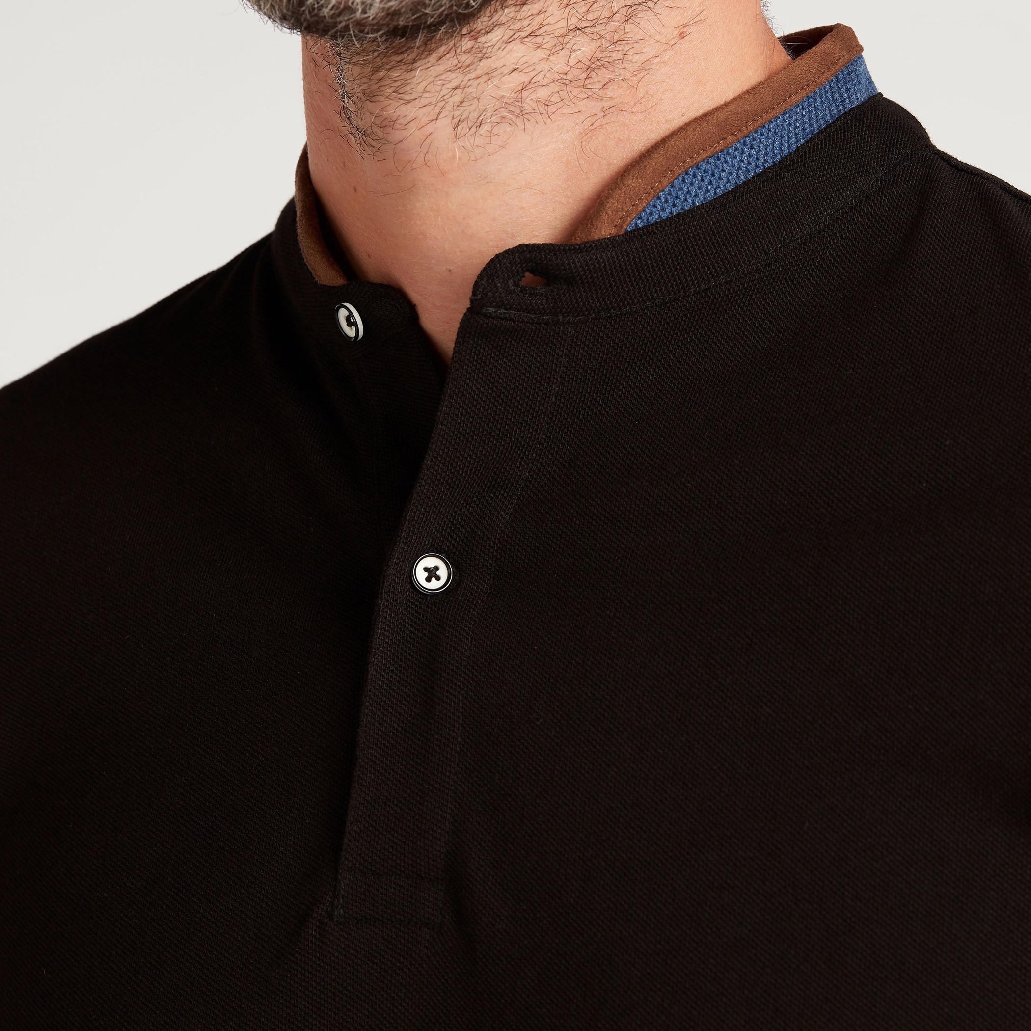 تيشيرت بولو سادة بياقة ماندارين-men-clothing-tshirtsandpolos-polos-image-2