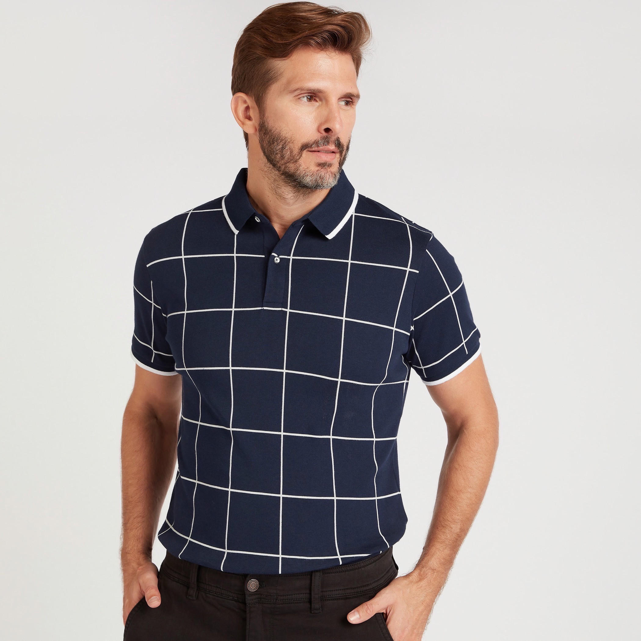 تيشيرت بولو بقصّة سليم وأكمام قصيرة-men-clothing-tshirtsandpolos-polos-image-1