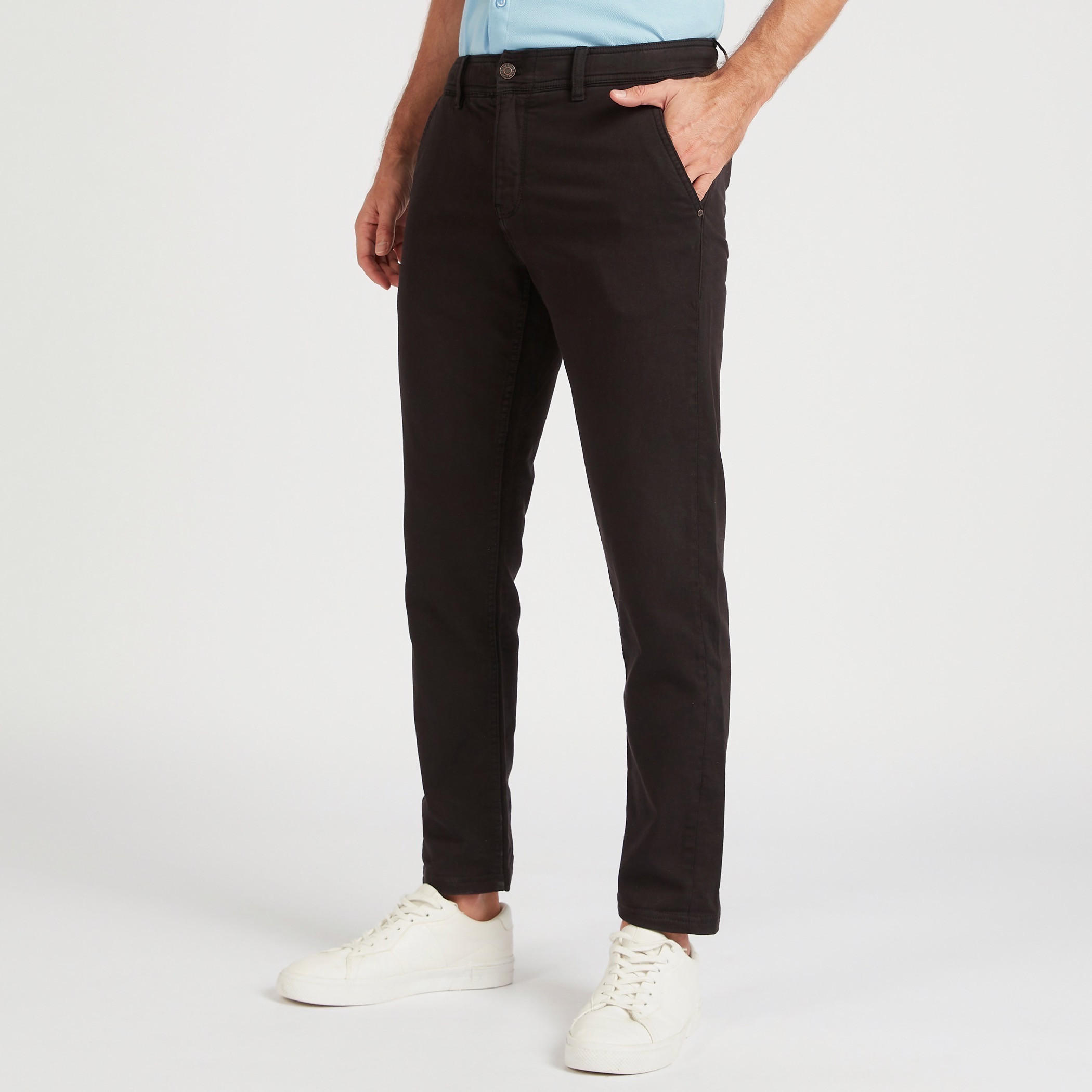 بنطلون سادة سليم فيت بخصر متوسّط الارتفاع وزر إغلاق-men-clothing-bottoms-trousersandchinos-trousers-image-4