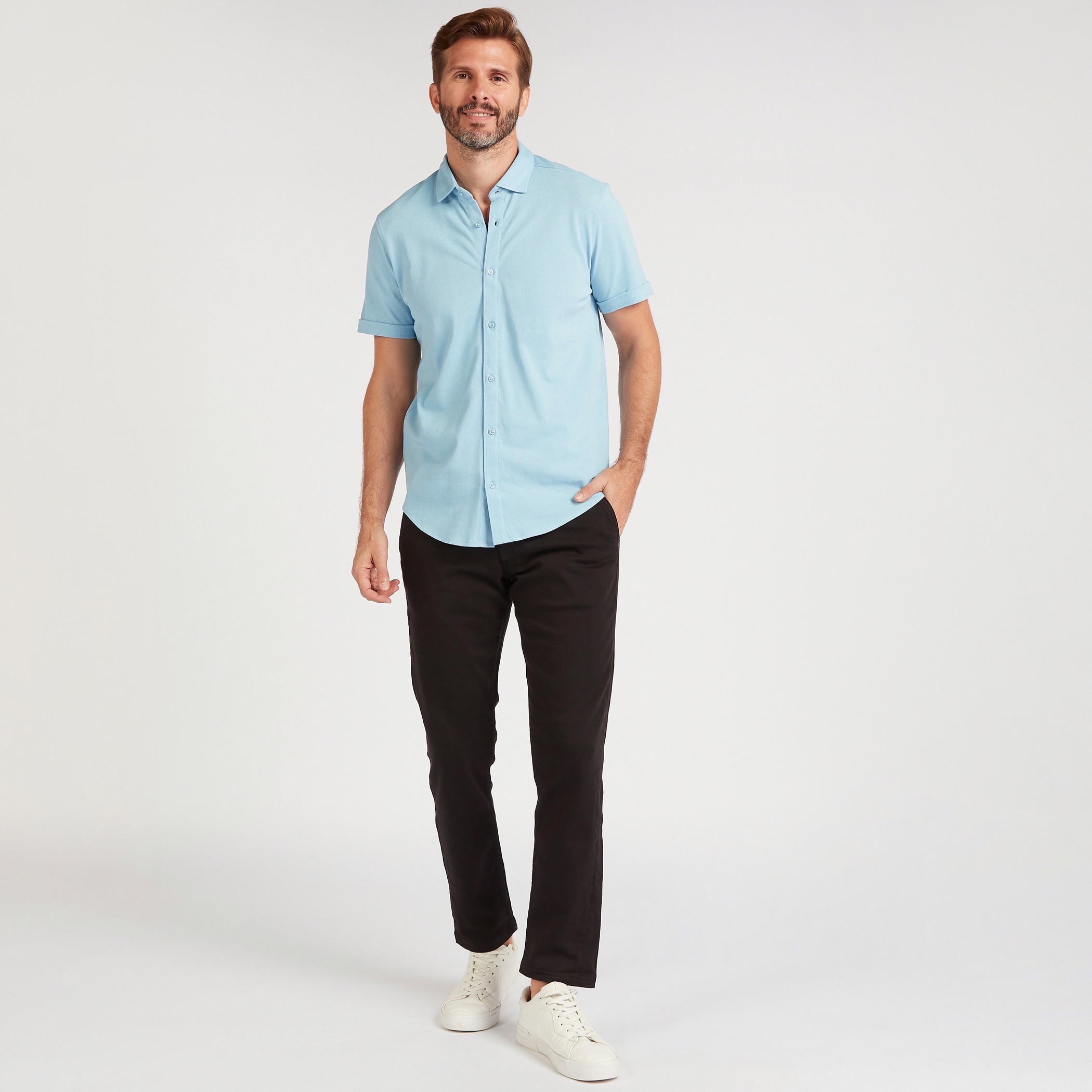 بنطلون سادة سليم فيت بخصر متوسّط الارتفاع وزر إغلاق-men-clothing-bottoms-trousersandchinos-trousers-image-3