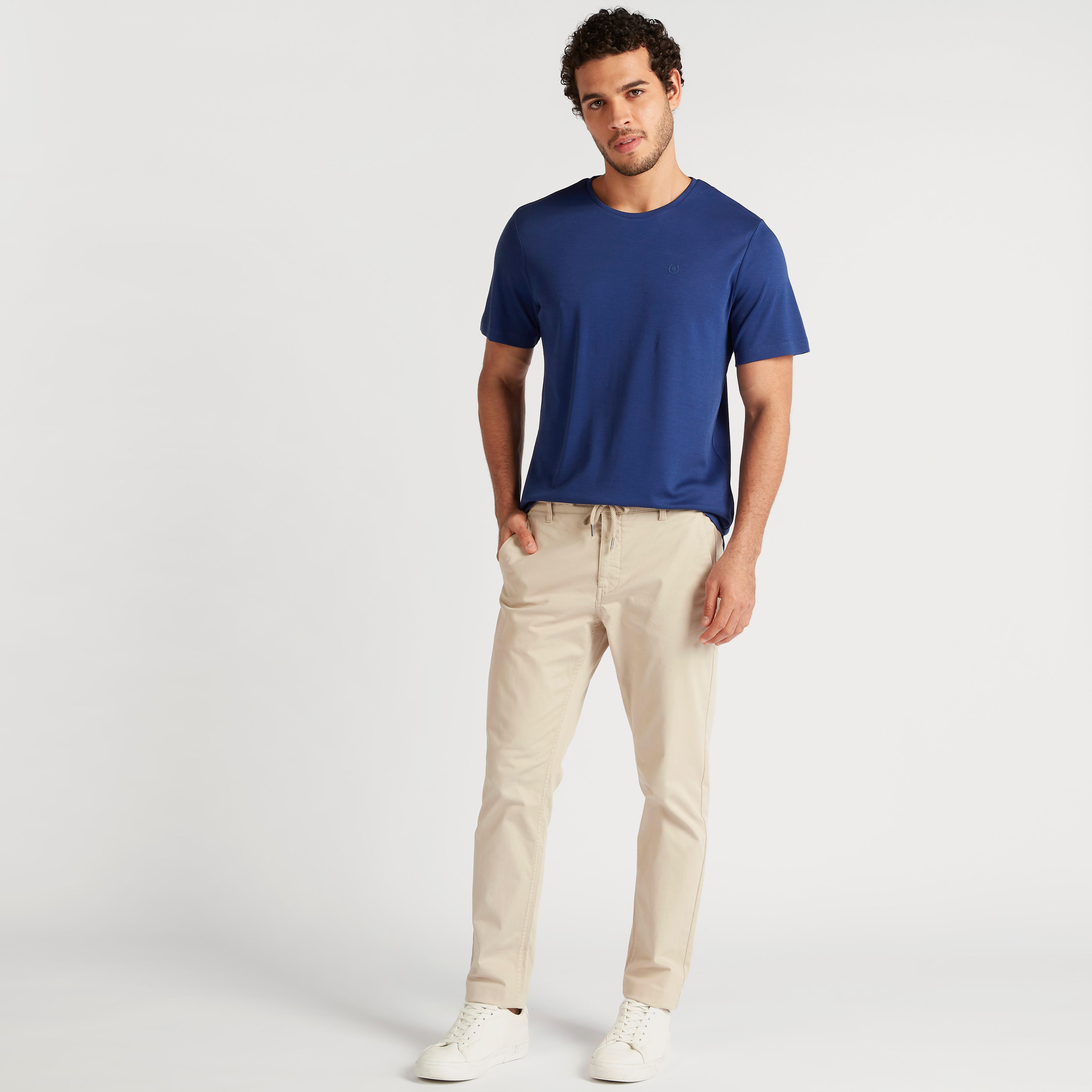 Solid Full Length Chinos with Drawstring and Pockets-men-clothing-bottoms-trousersandchinos-chinos-image-2