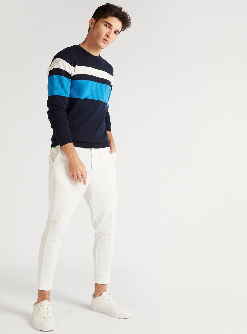 Crew Neck Sweatshirt with Long Sleeves-men-clothing-sweatersandpullovers-image-2