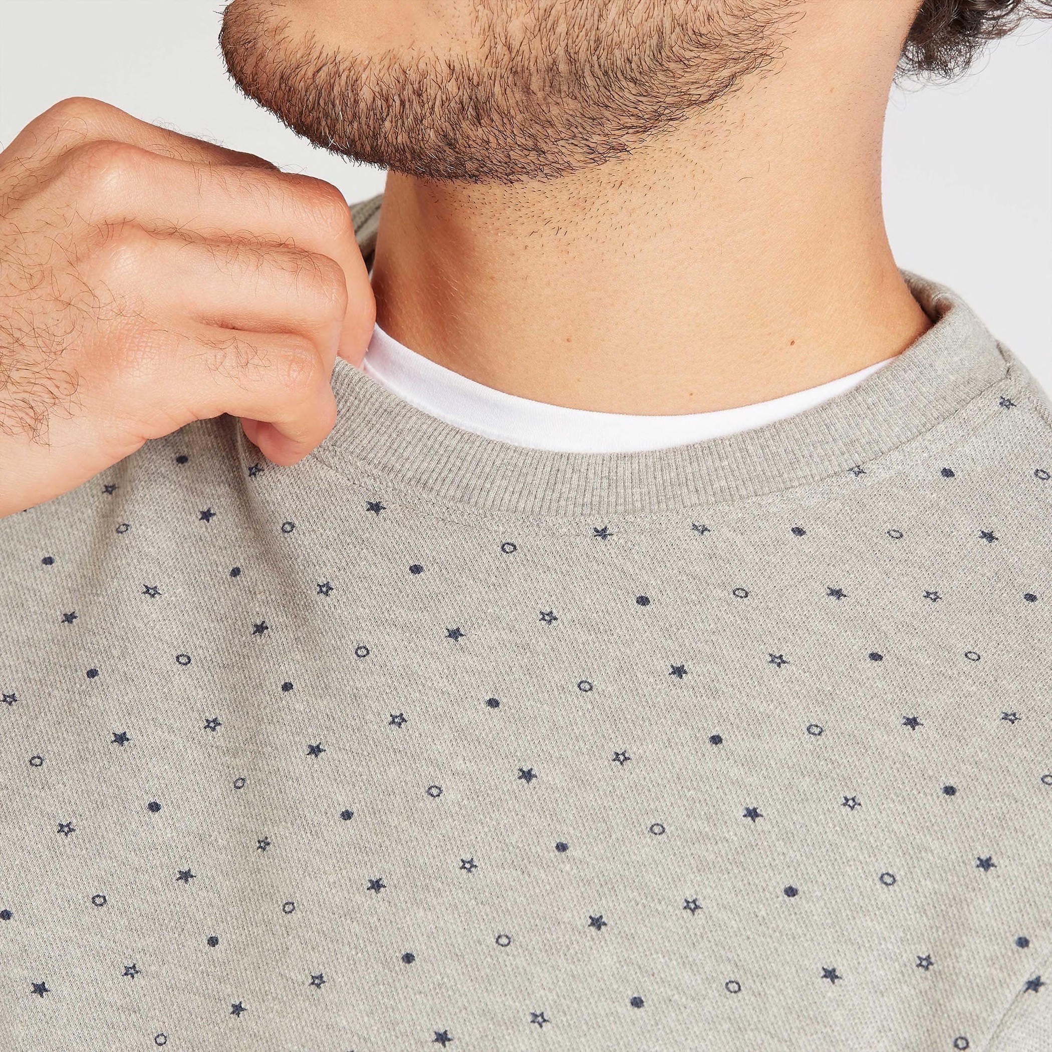 All-Over Print Crew Neck Sweatshirt with Long Sleeves-men-winterwear-hoodiesandsweatshirts-image-3