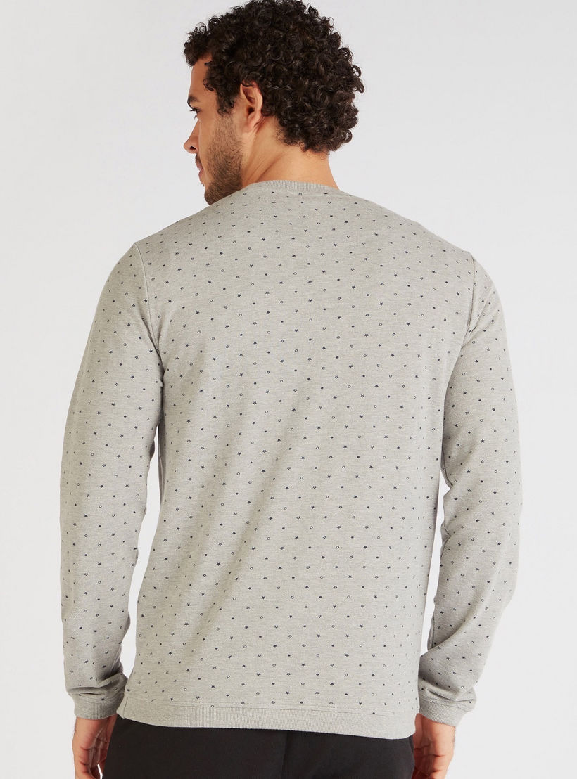 All-Over Print Crew Neck Sweatshirt with Long Sleeves-men-winterwear-hoodiesandsweatshirts-image-4