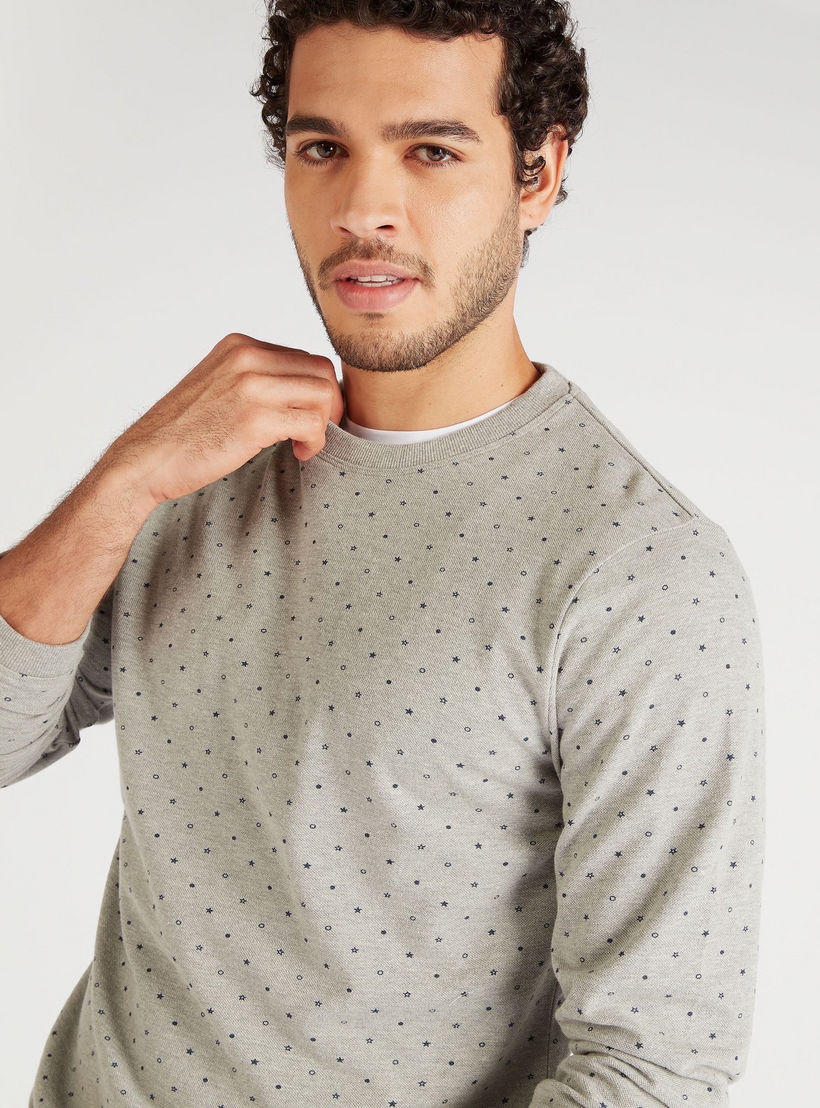 All-Over Print Crew Neck Sweatshirt with Long Sleeves-men-winterwear-hoodiesandsweatshirts-image-5