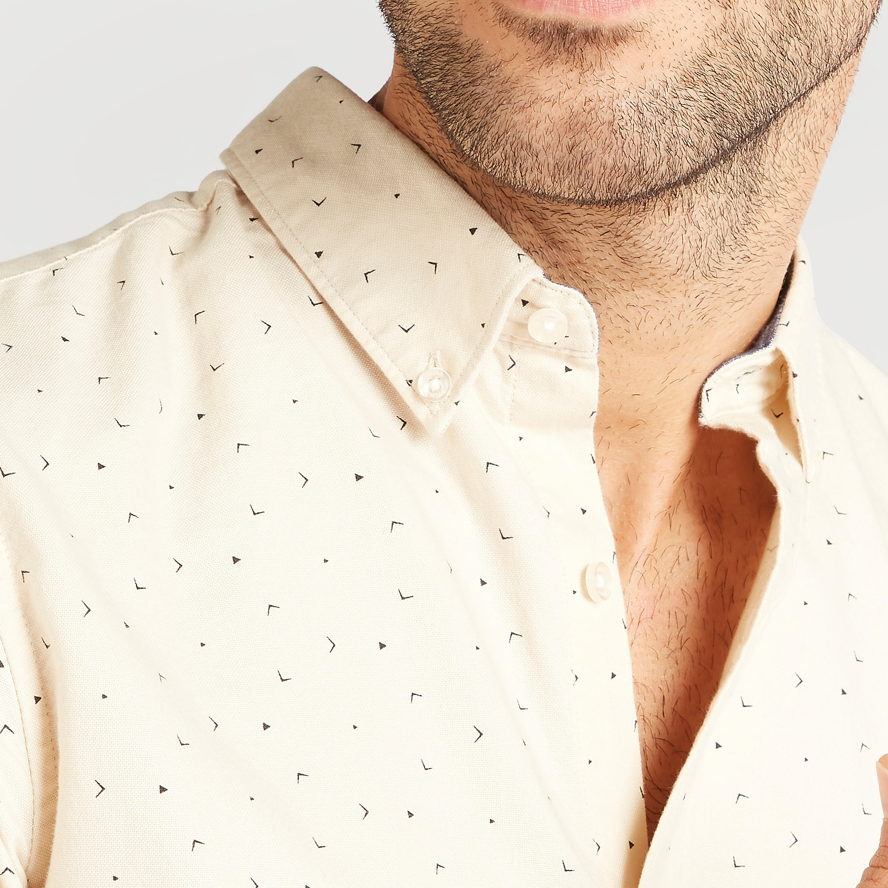 قميص بطبعات وياقة بزر سفلي وأكمام كاملة-men-clothing-shirts-image-3