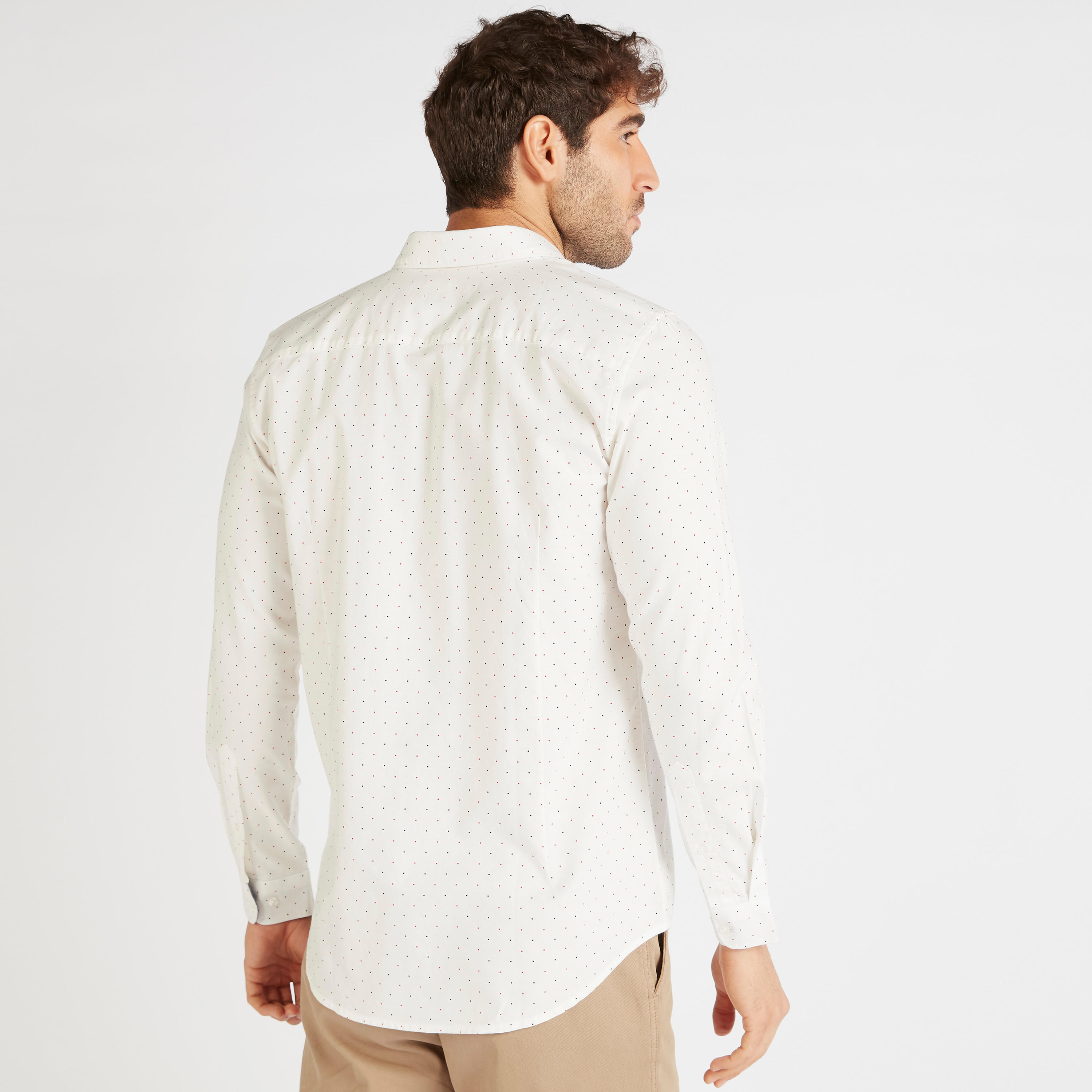 Printed Oxford Shirt with Long Sleeves-men-clothing-shirts-image-4