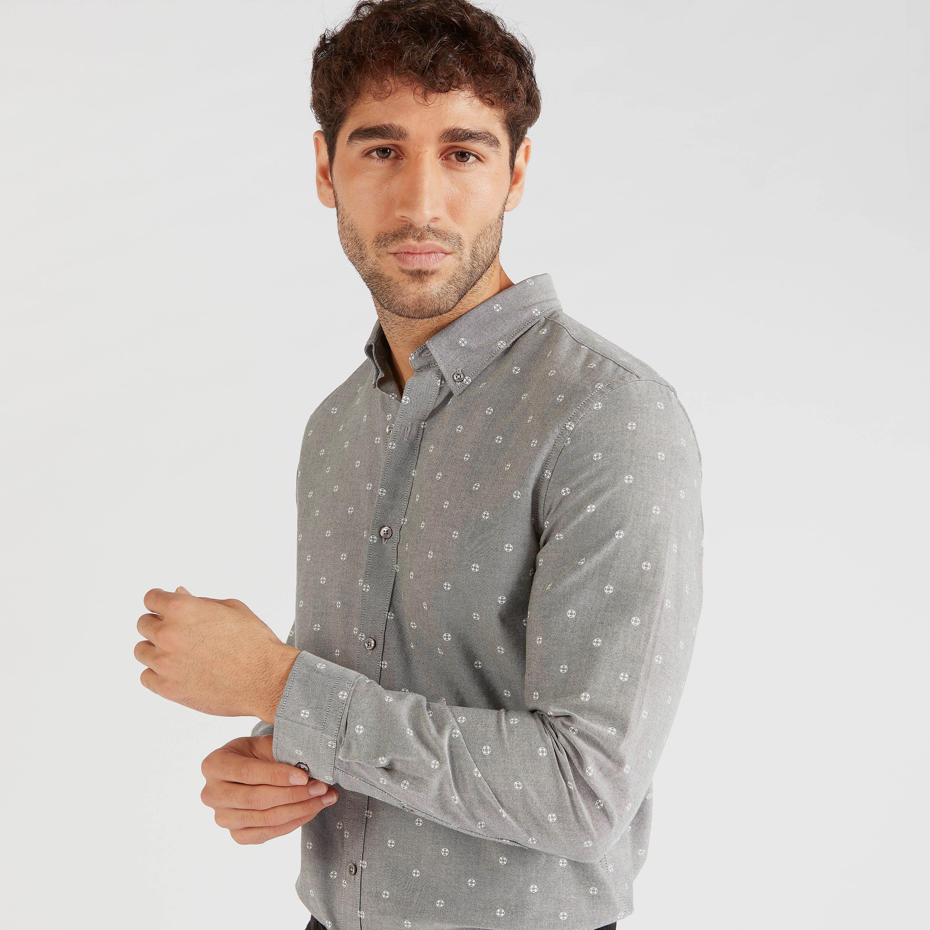 قميص أوكسفورد بأكمام طويلة وطبعات-men-clothing-shirts-image-3