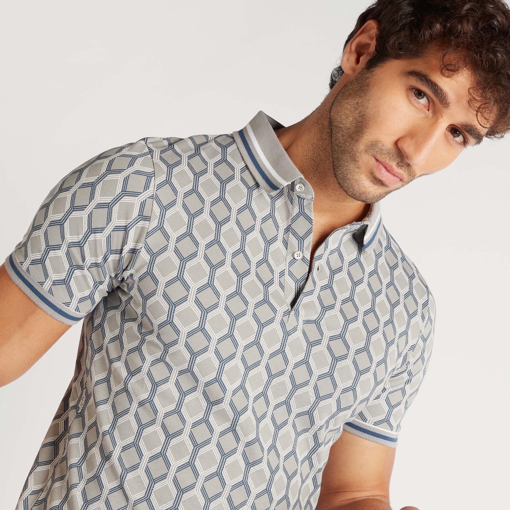 تيشيرت بولو بطبعات وأكمام قصيرة-men-clothing-tshirtsandpolos-polos-image-5