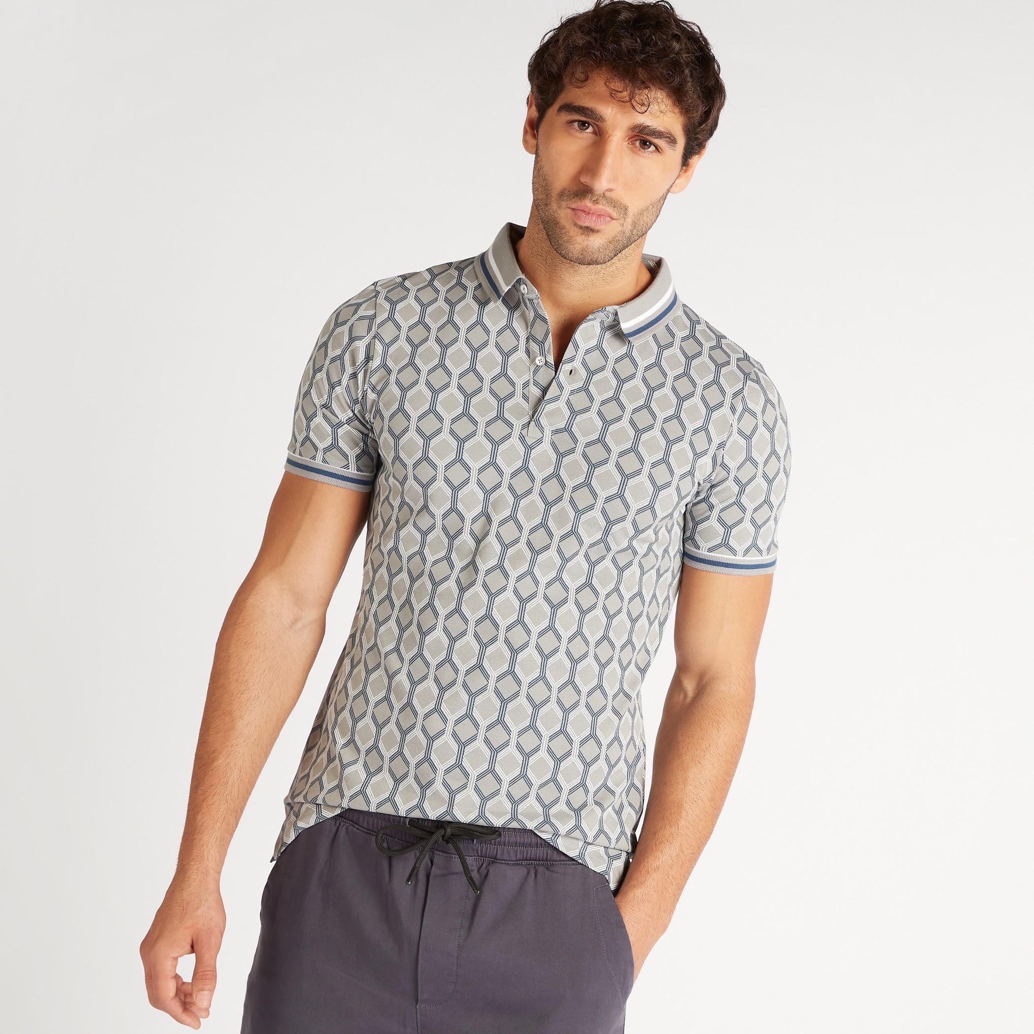 تيشيرت بولو بطبعات وأكمام قصيرة-men-clothing-tshirtsandpolos-polos-image-3