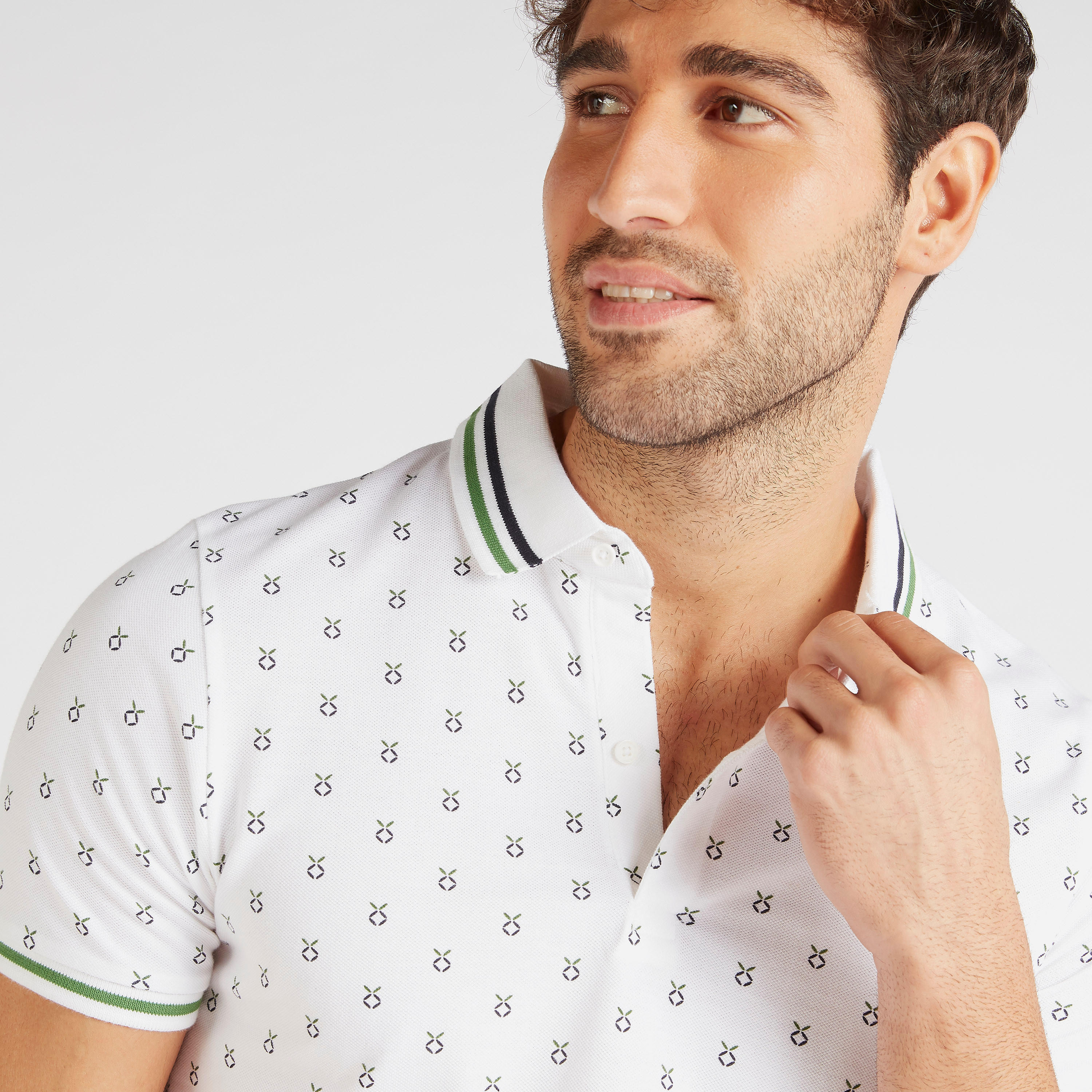 Printed Polo T-shirt with Short Sleeves-men-clothing-tshirtsandpolos-polos-image-3