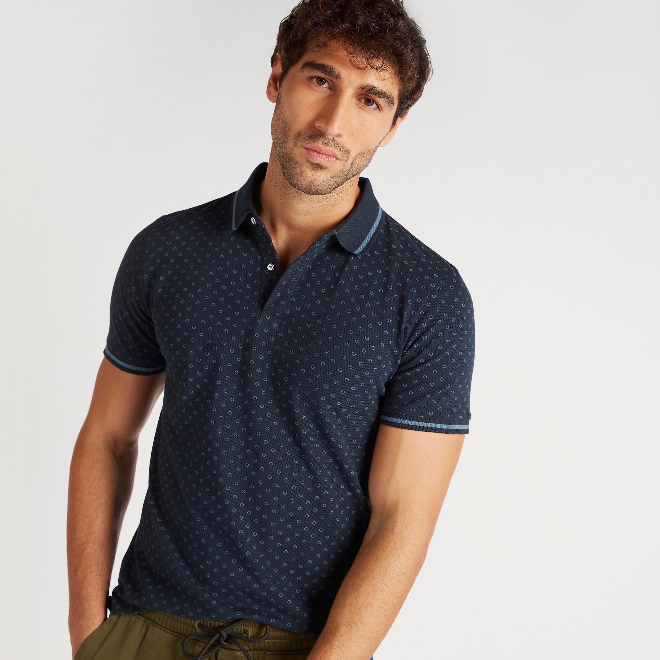 تيشيرت بولو بطبعات وأكمام قصيرة-men-clothing-tshirtsandpolos-polos-image-1