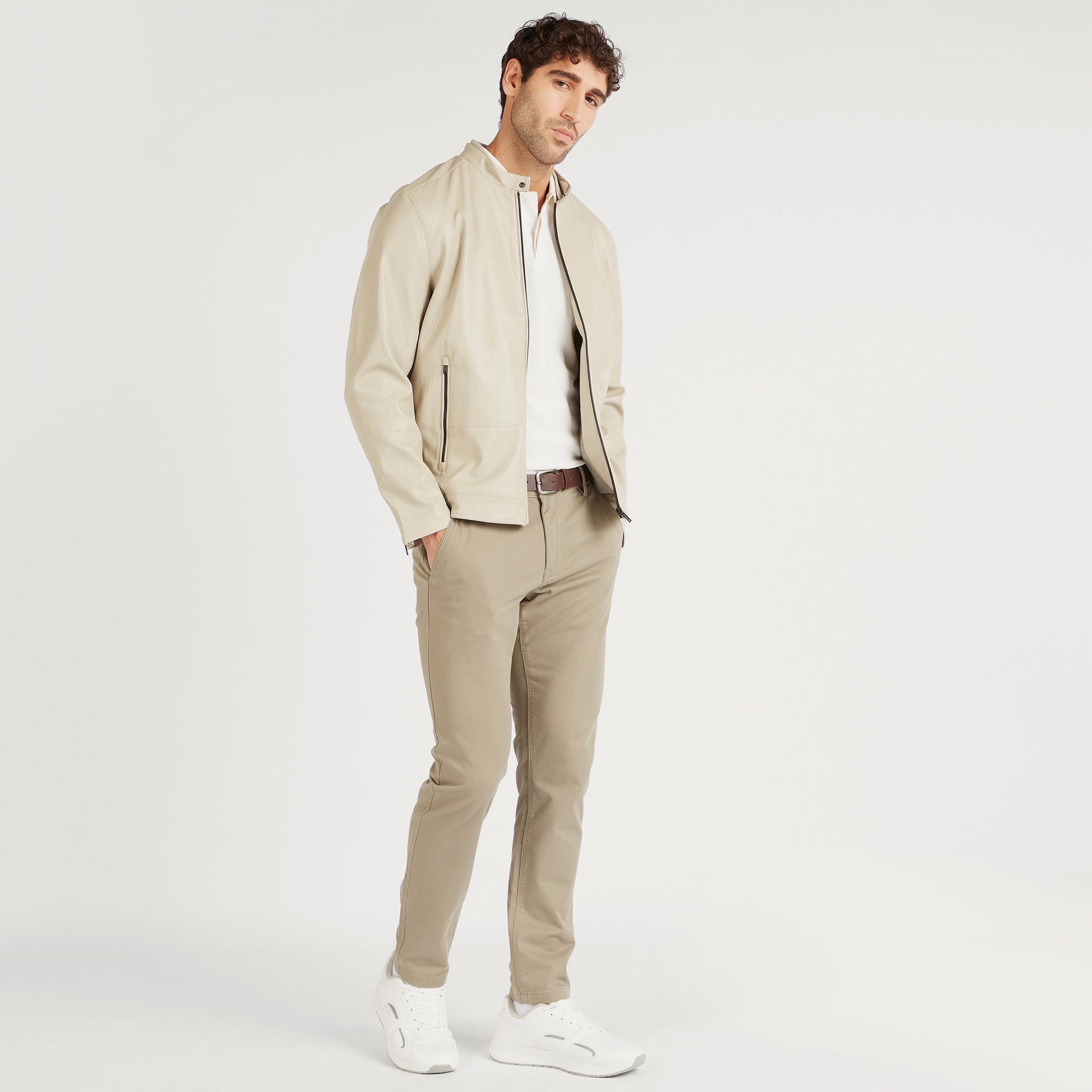 تيشيرت بولو سادة بأكمام قصيرة-men-clothing-tshirtsandpolos-polos-image-2