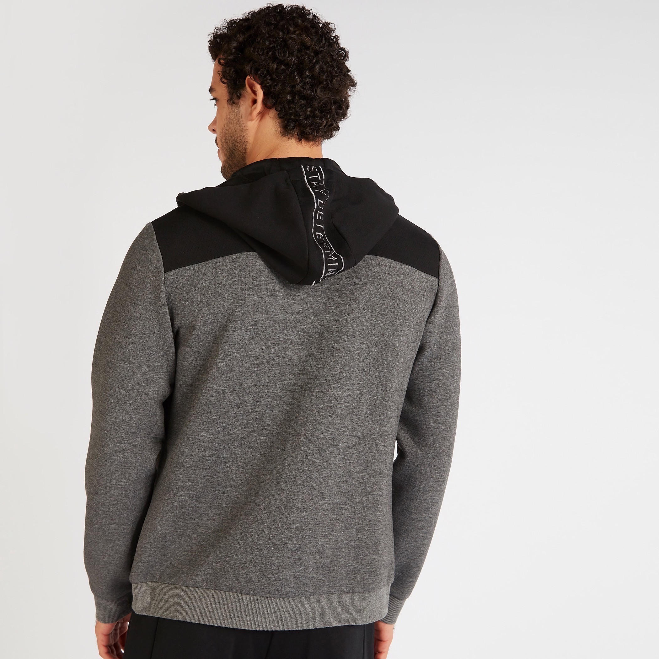 Solid Zip Through Hoodie with Side Pockets and Long Sleeves-men-winterwear-hoodiesandsweatshirts-image-4