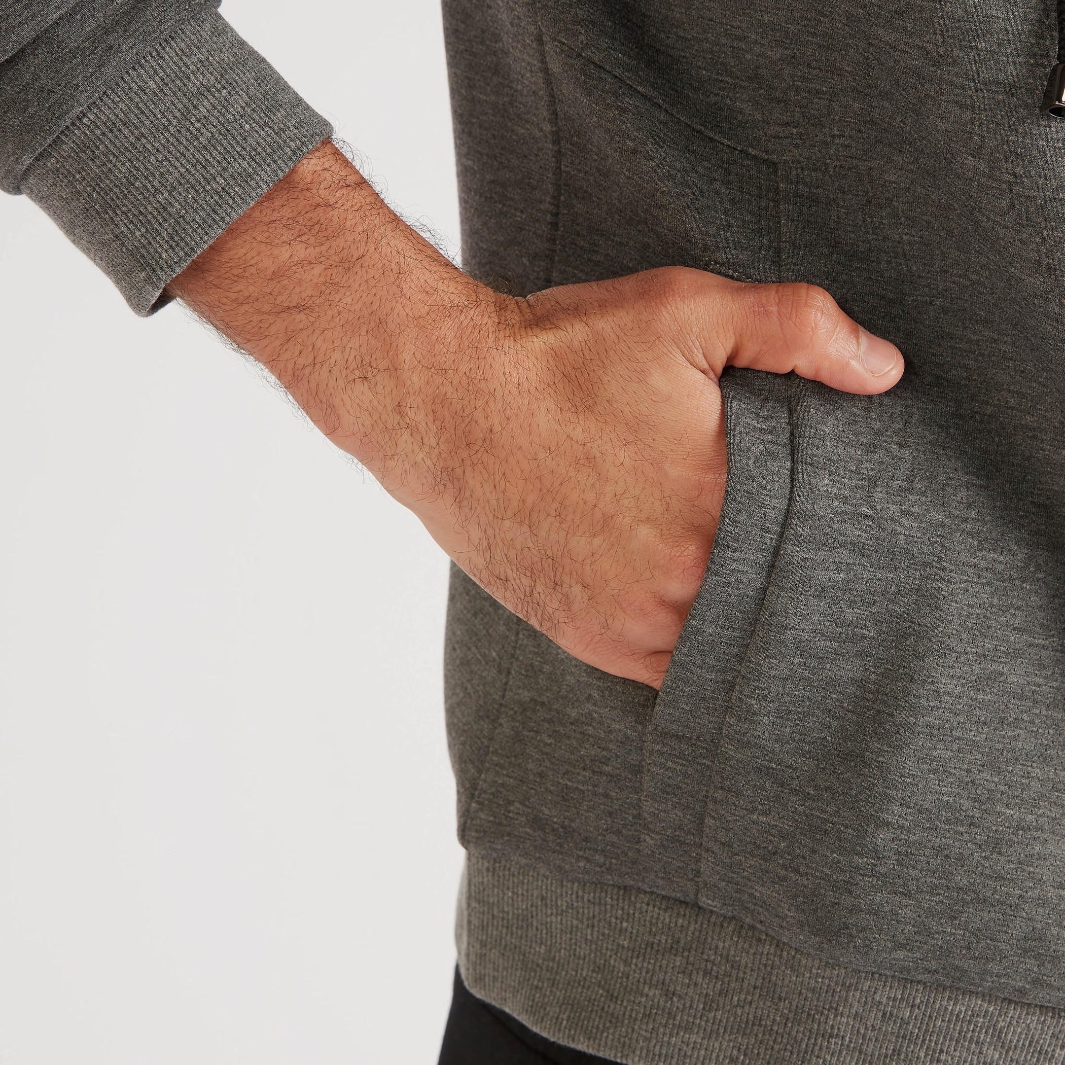 Solid Zip Through Hoodie with Side Pockets and Long Sleeves-men-winterwear-hoodiesandsweatshirts-image-8
