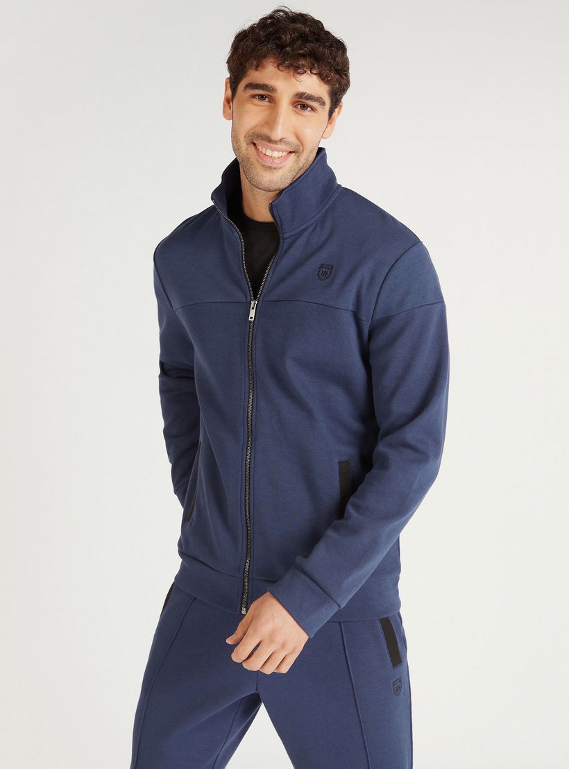 Solid High Neck Jacket with Pockets and Zip Closure-men-clothing-jacketsandblazers-jackets-image-5