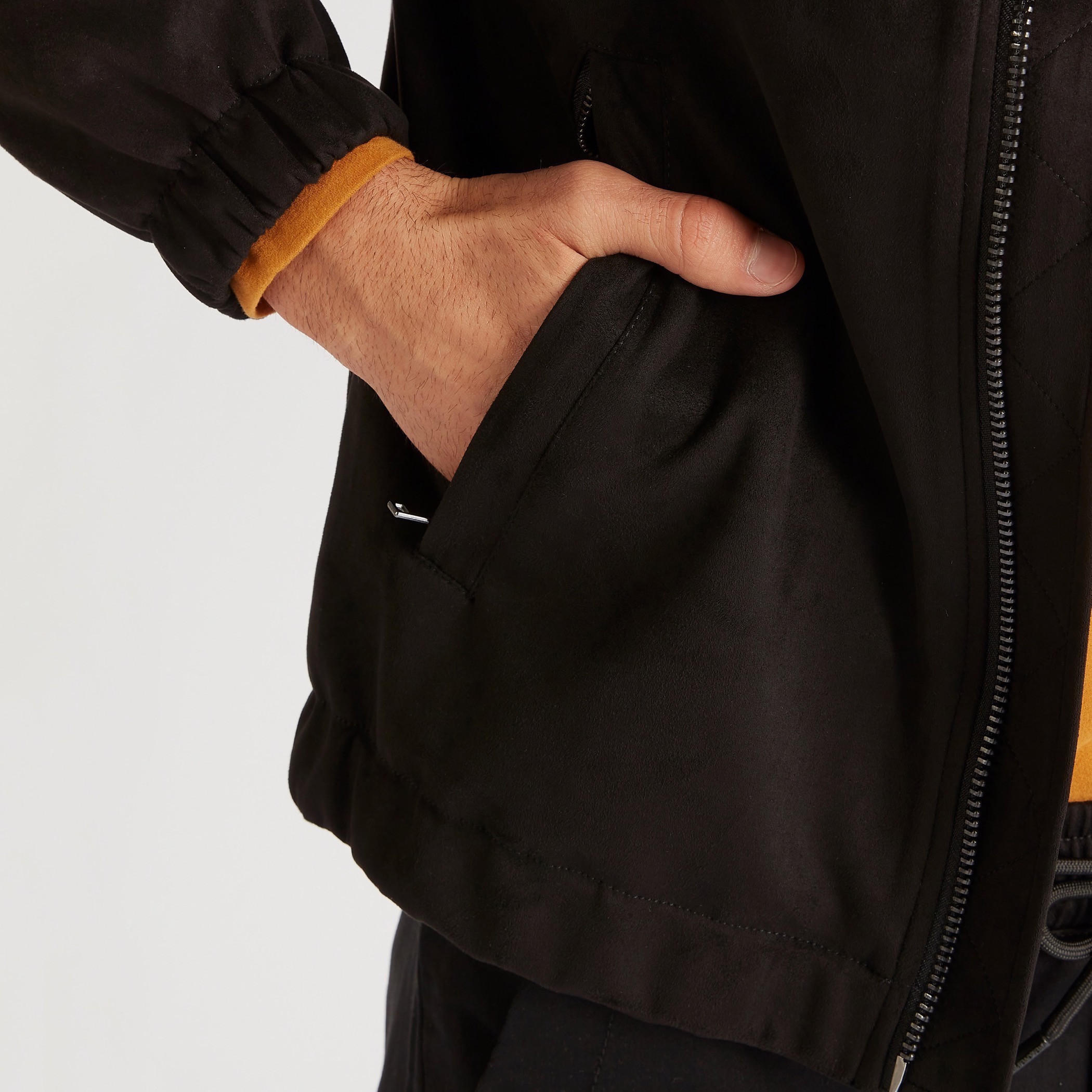 Plain Zip Through Bomber Jacket with Long Sleeves-men-clothing-jacketsandblazers-jackets-image-6
