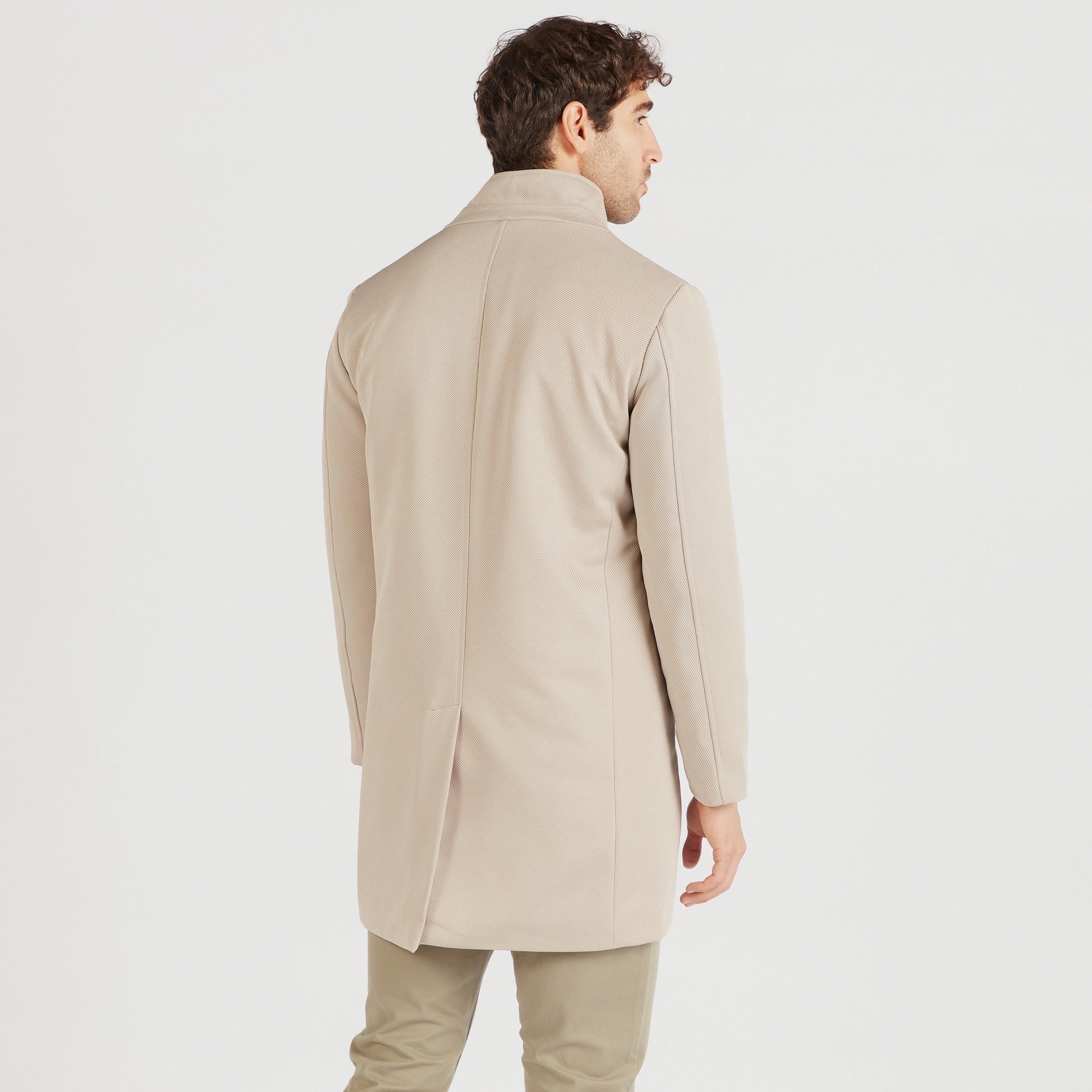 معطف طويل بارز الملمس بأكمام طويلة وسحّاب إغلاق-men-clothing-jacketsandblazers-coats-image-4